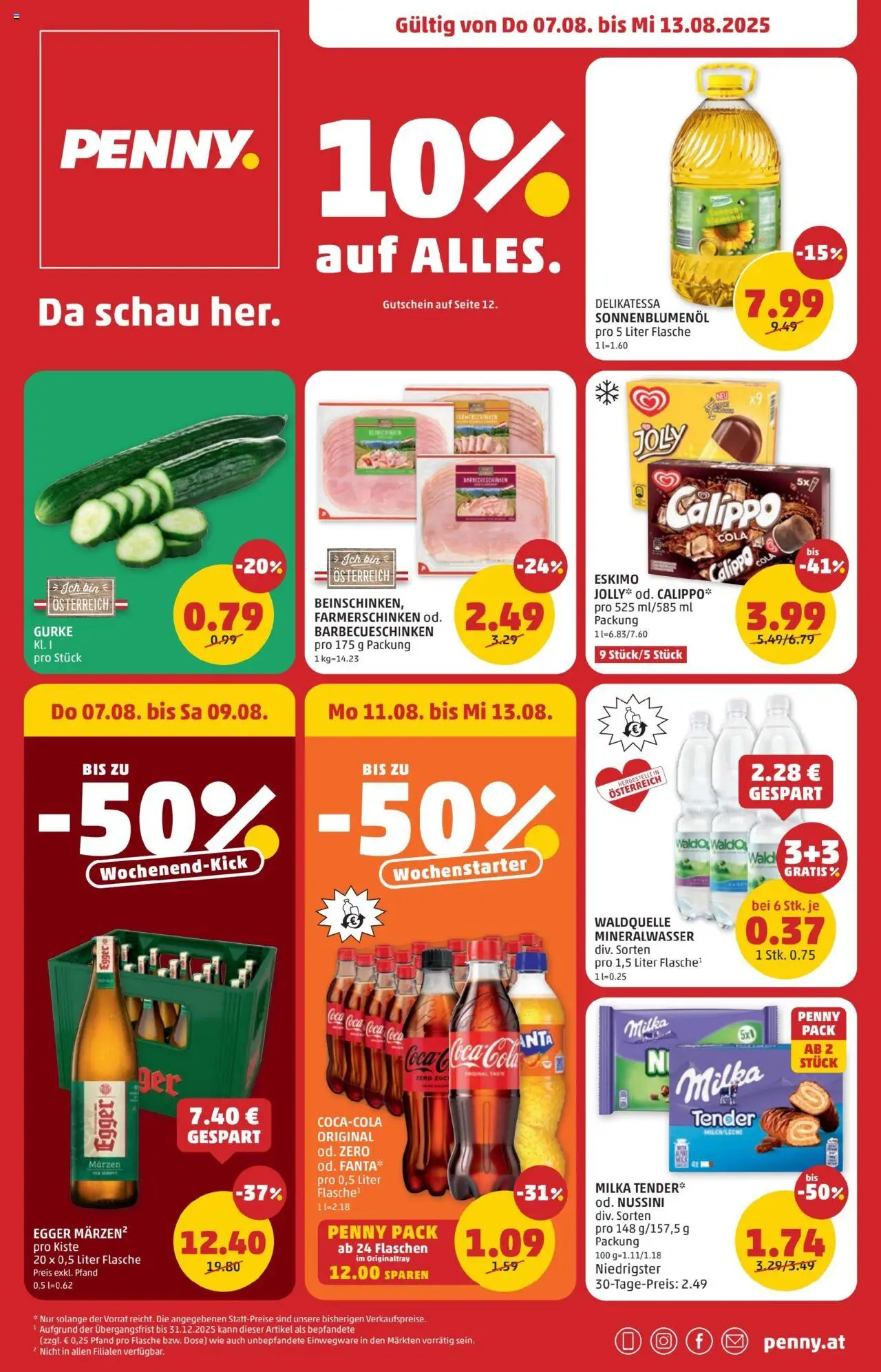 Penny Markt Flugblatt - Seite 1- gültig ab 07.08.2025