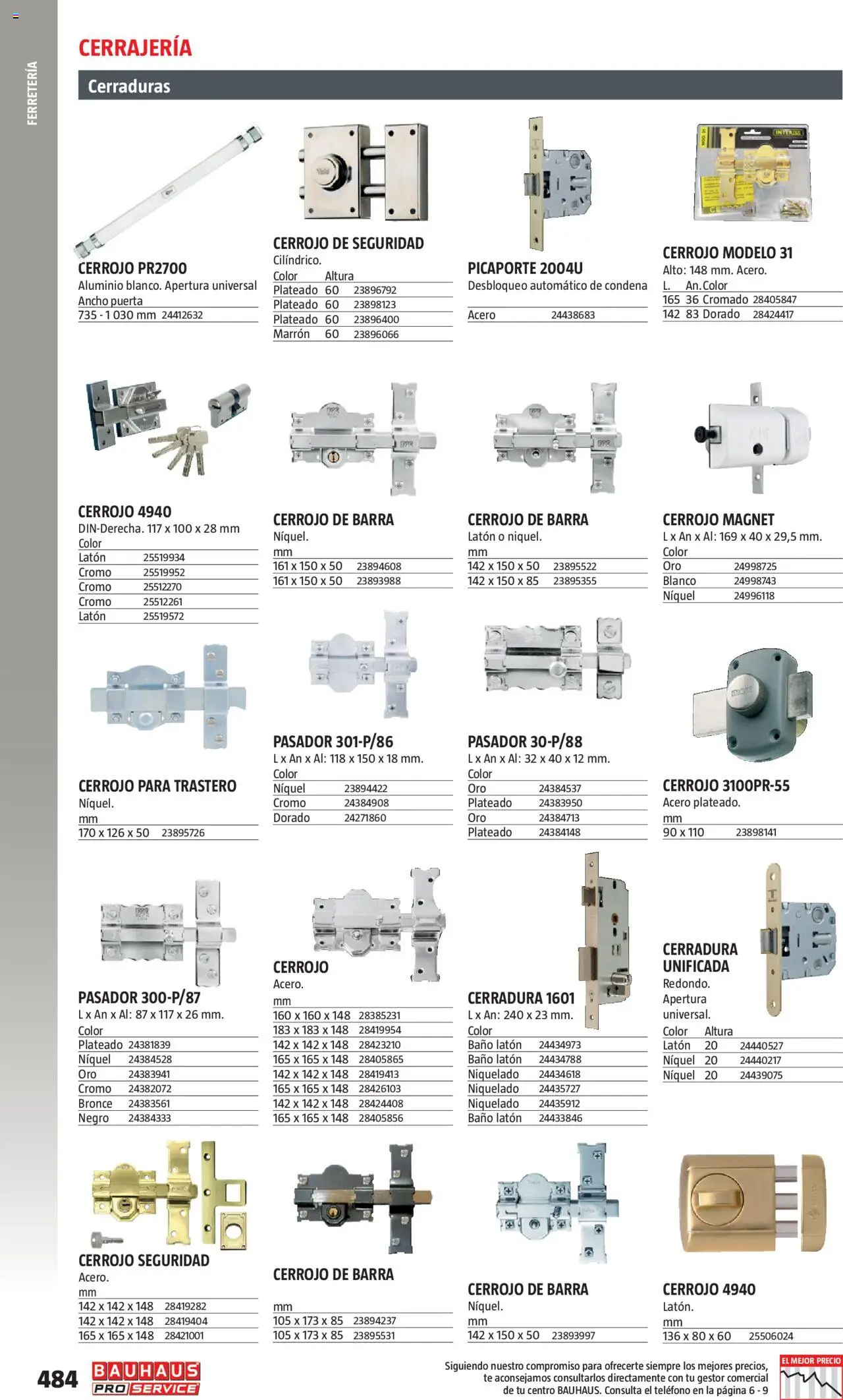 Bauhaus - ProService  - Página de 484 - Válido desde 24/02/2025