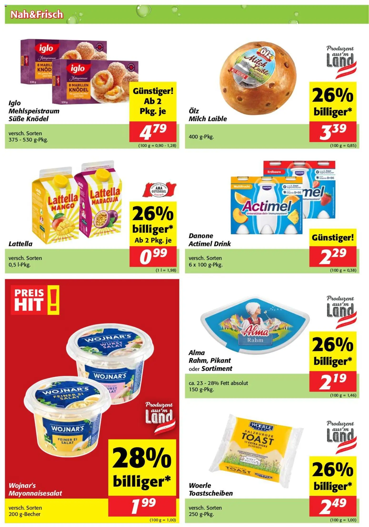 Nah und Frisch Flugblatt - page 2- valid from 08.04.2026