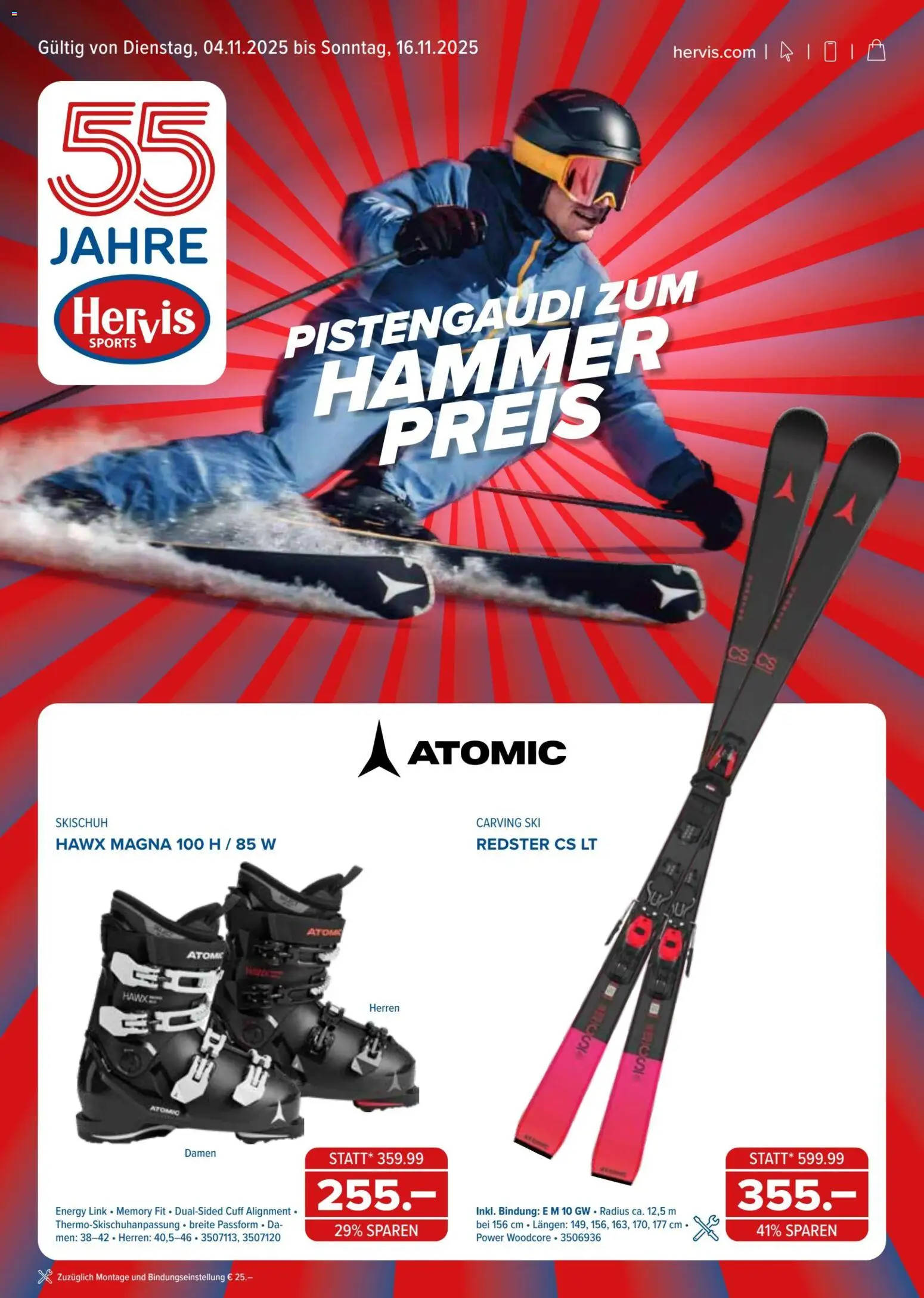 Hervis Angebote - Seite 1- gültig ab 04.11.2025