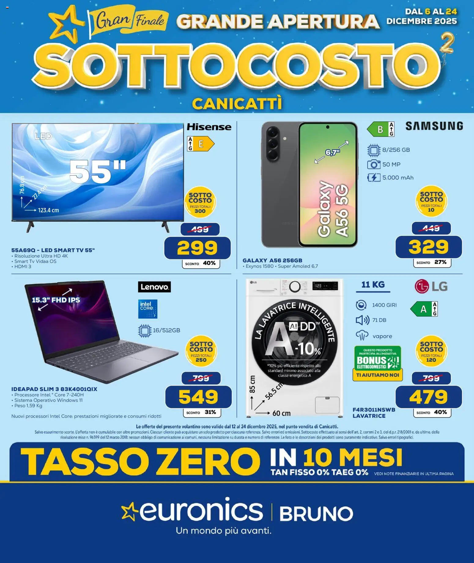 Euronics Nuova Apertura Canicattì catalogo - pagina 1 - valido dal 12/12/2025