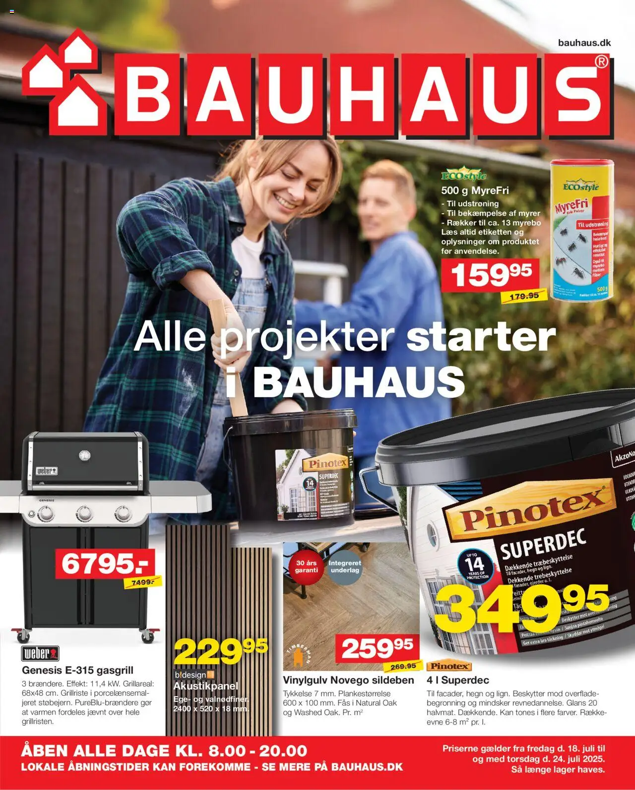 Bauhaus - Tilbudsavis - side 1- gyldig fra 18/07/2025