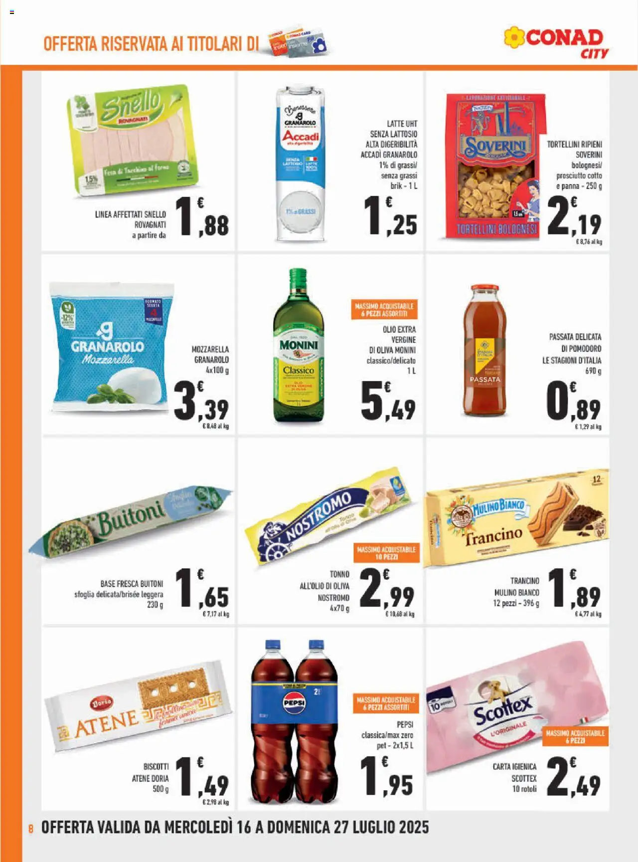 Conad City Campania catalogo - pagina 8 - valido dal 16/07/2025