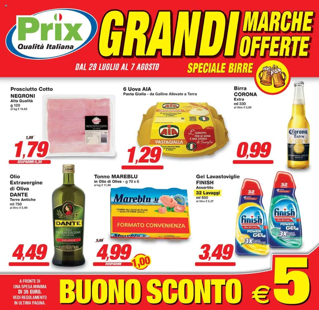 Volantino Prix	 - pagina 1 - valido dal 29/07/2025