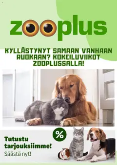 Esikatselu Zooplus tarjoukset voimassa alkaen 01/08/2025