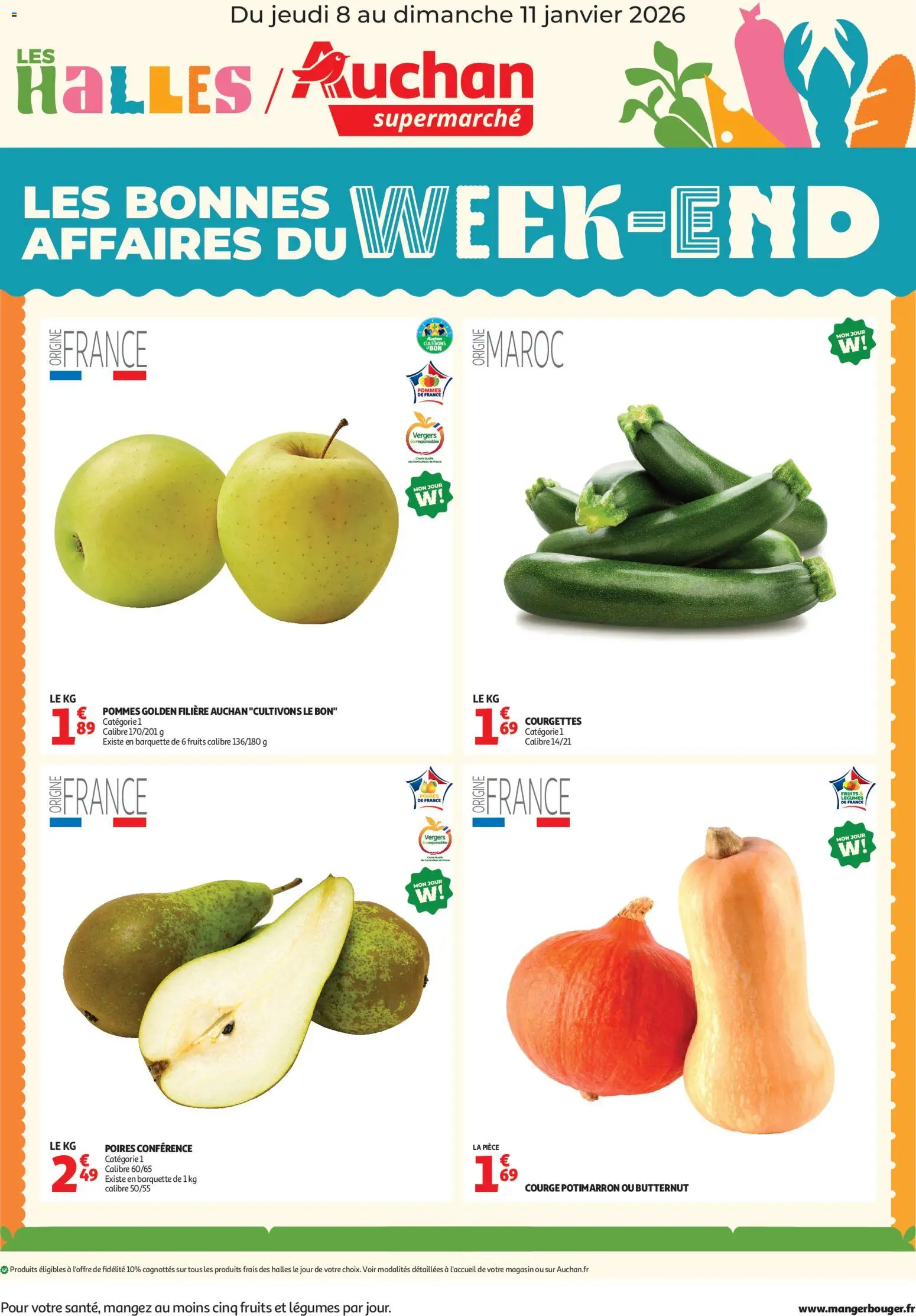 Auchan - Les bons plans du week-end dans votre super ! - page 1 - valable à partir du 08/01/2026