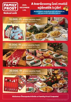 Előnézet Family Frost Akciós újság érvényes 2025.12.01.-tól