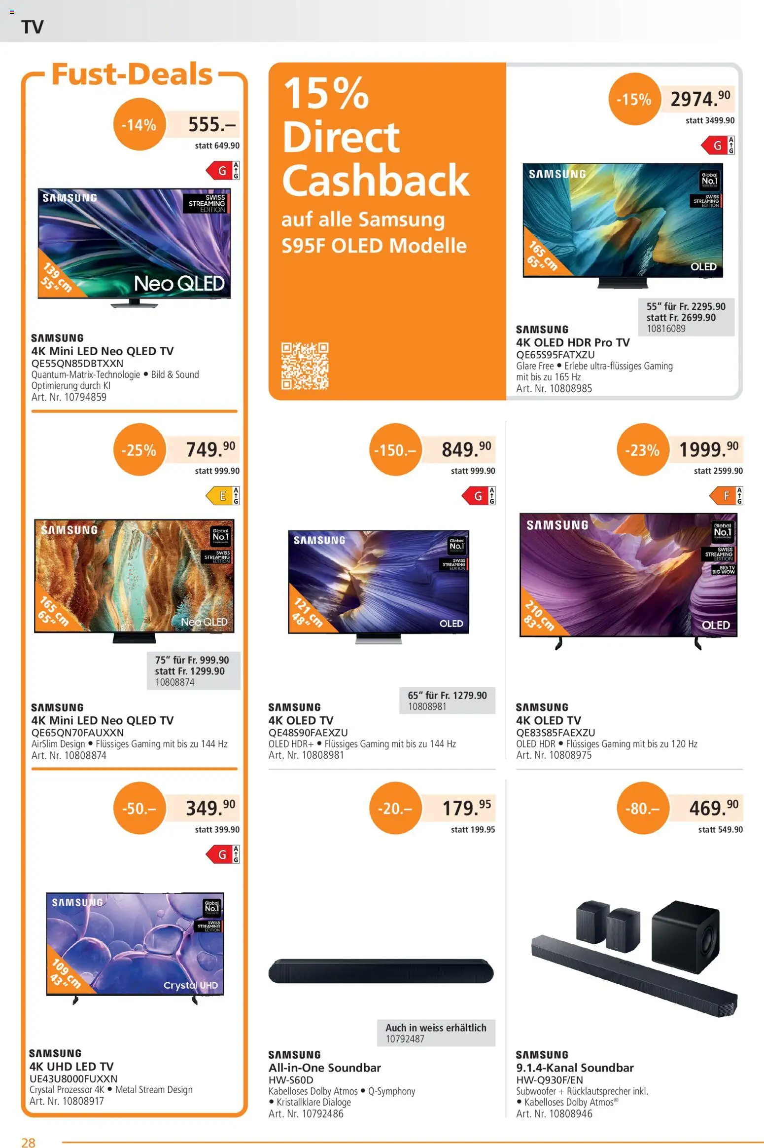 Fust aktionen - page 28- valid from 23.03.2026