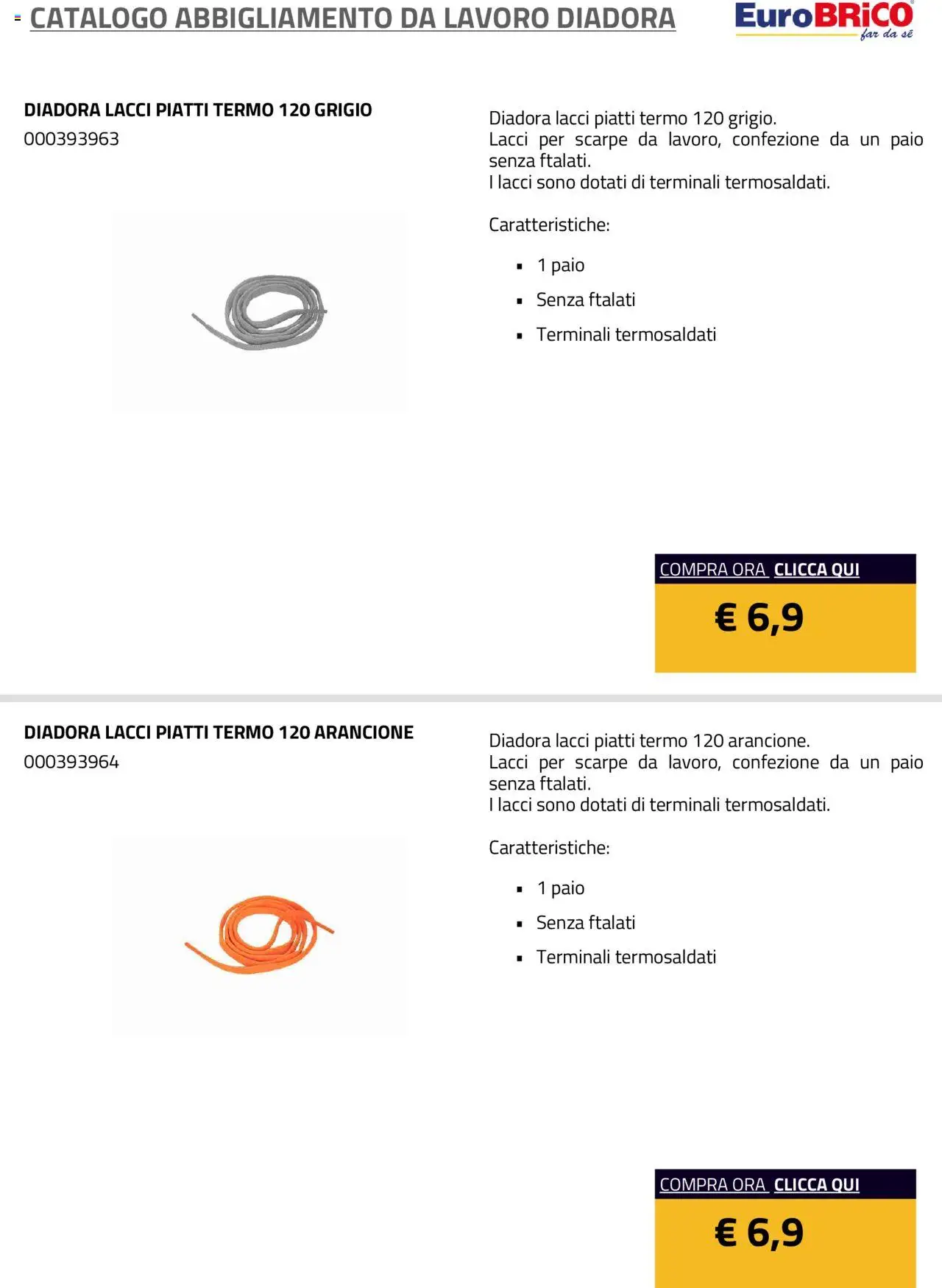 Eurobrico Abbigliamento da Lavoro Diadora catalogo - pagina 5 - valido dal 23/07/2025