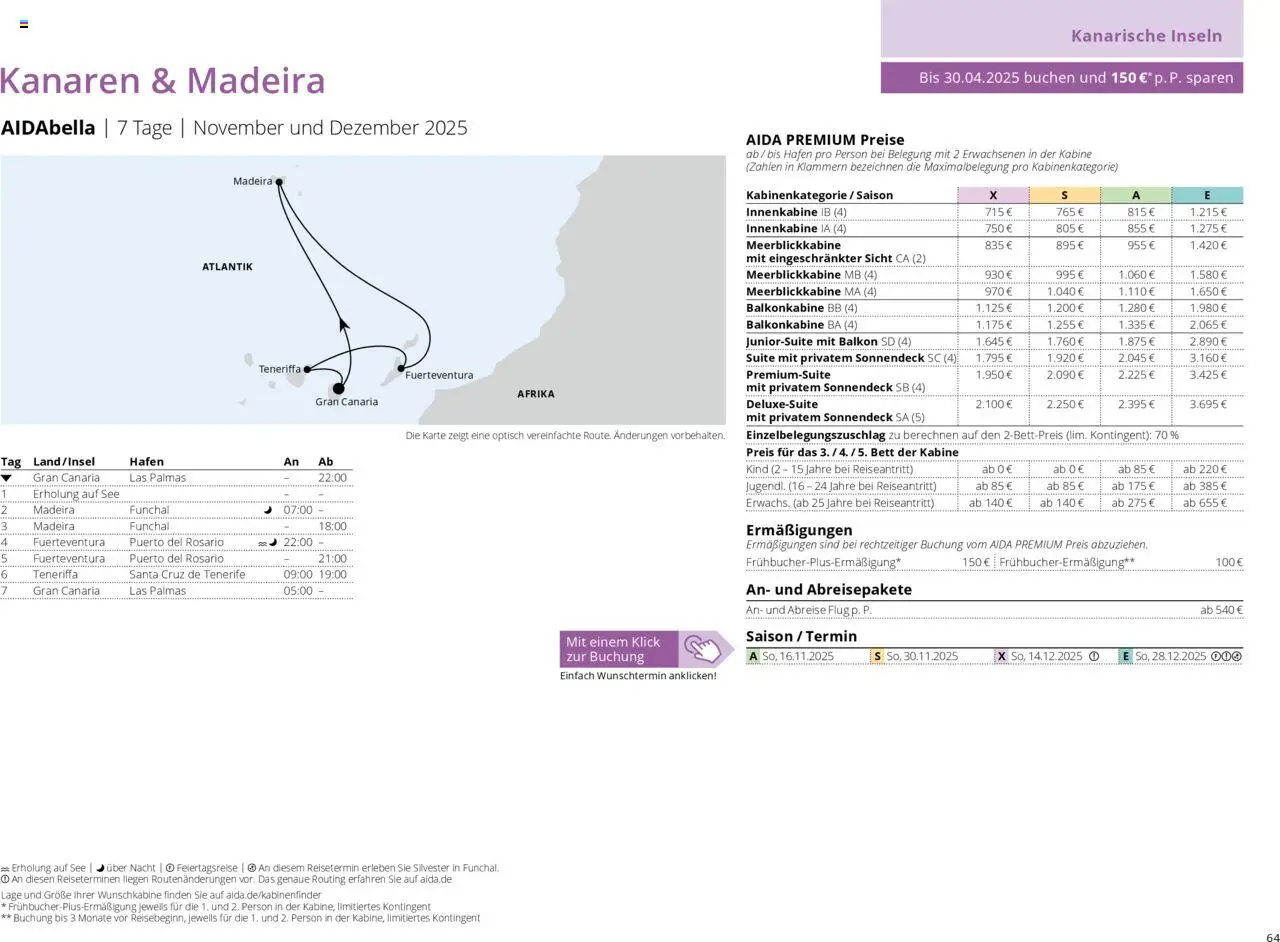 Aida Prospekt Winter 2025/26 - Seite 64 - gültig ab 01.10.2025
