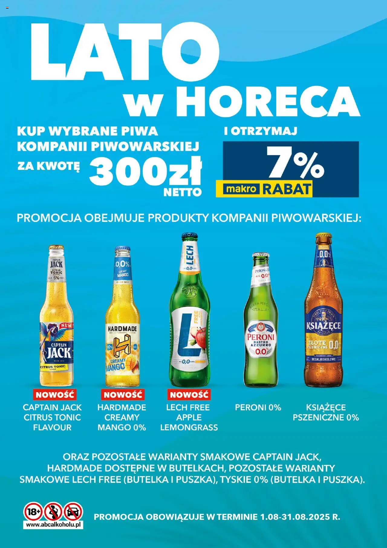 Makro Gazetka - Akcja lato Kompania Piwowarska w dostawie - strona 1- ważny od 01.08.2025