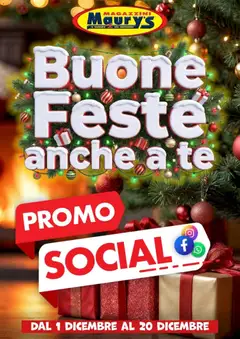 Anteprima Maury's Promo Social Dicembre 2025 catalogo valida dal 01/12/2025