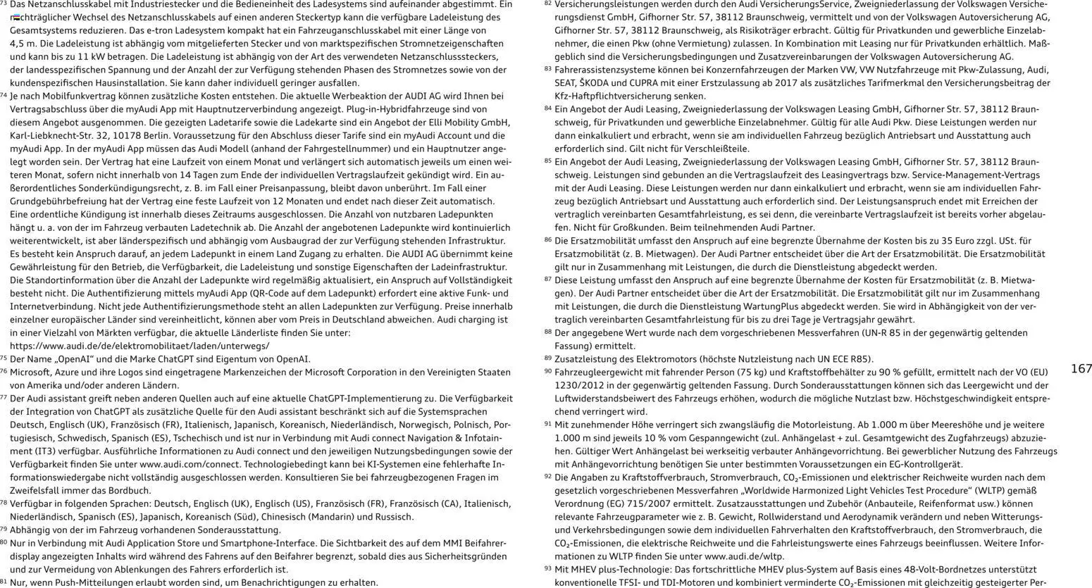 Audi A6 - Seite 167 - gültig ab 28.10.2025