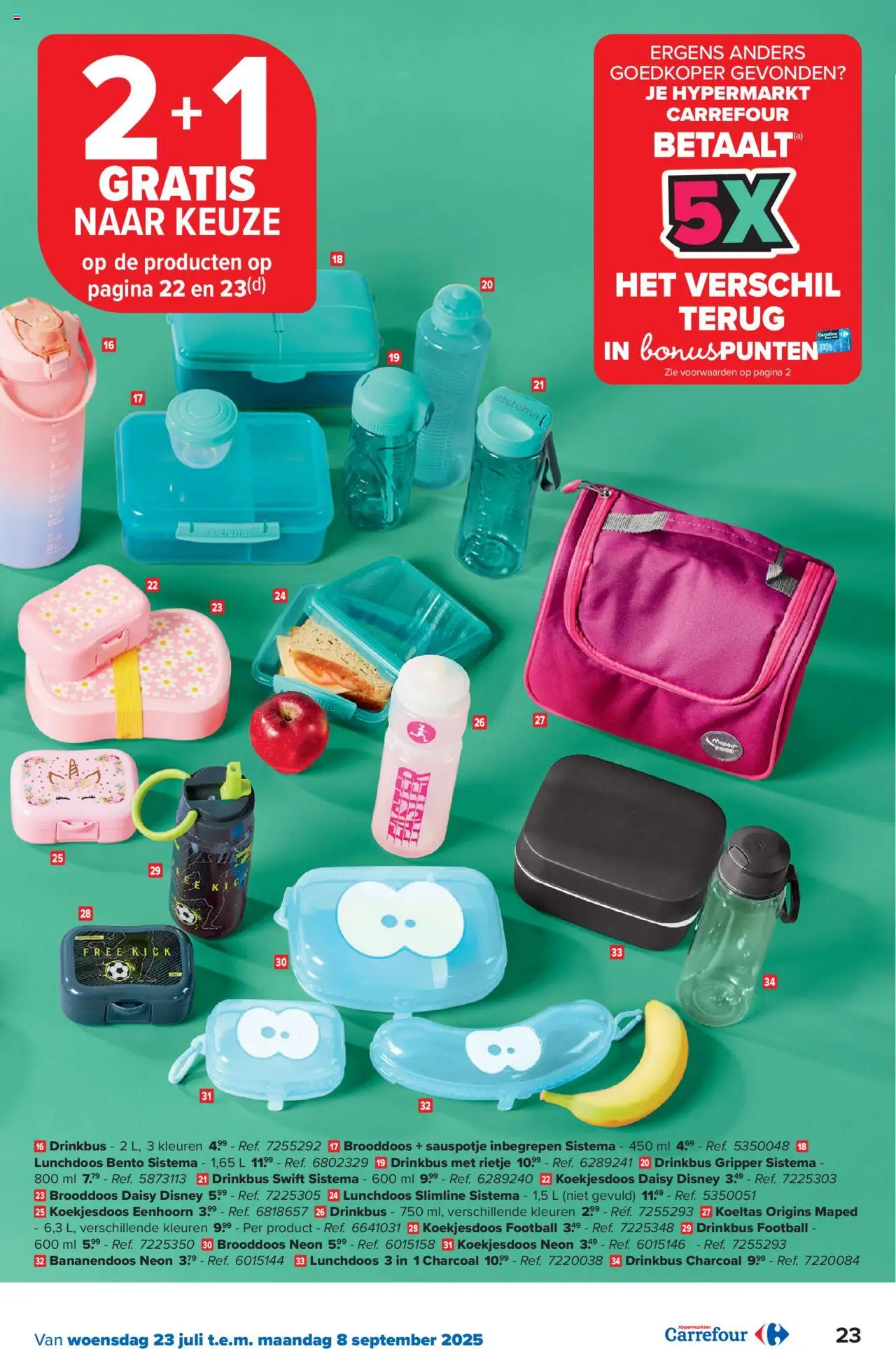 Carrefour - Hypermarkten Back to School - pagina 23- geldig vanaf 23/07/2025