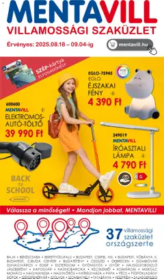 Előnézet Mentavill Akciós újság érvényes 2025.08.18.-tól
