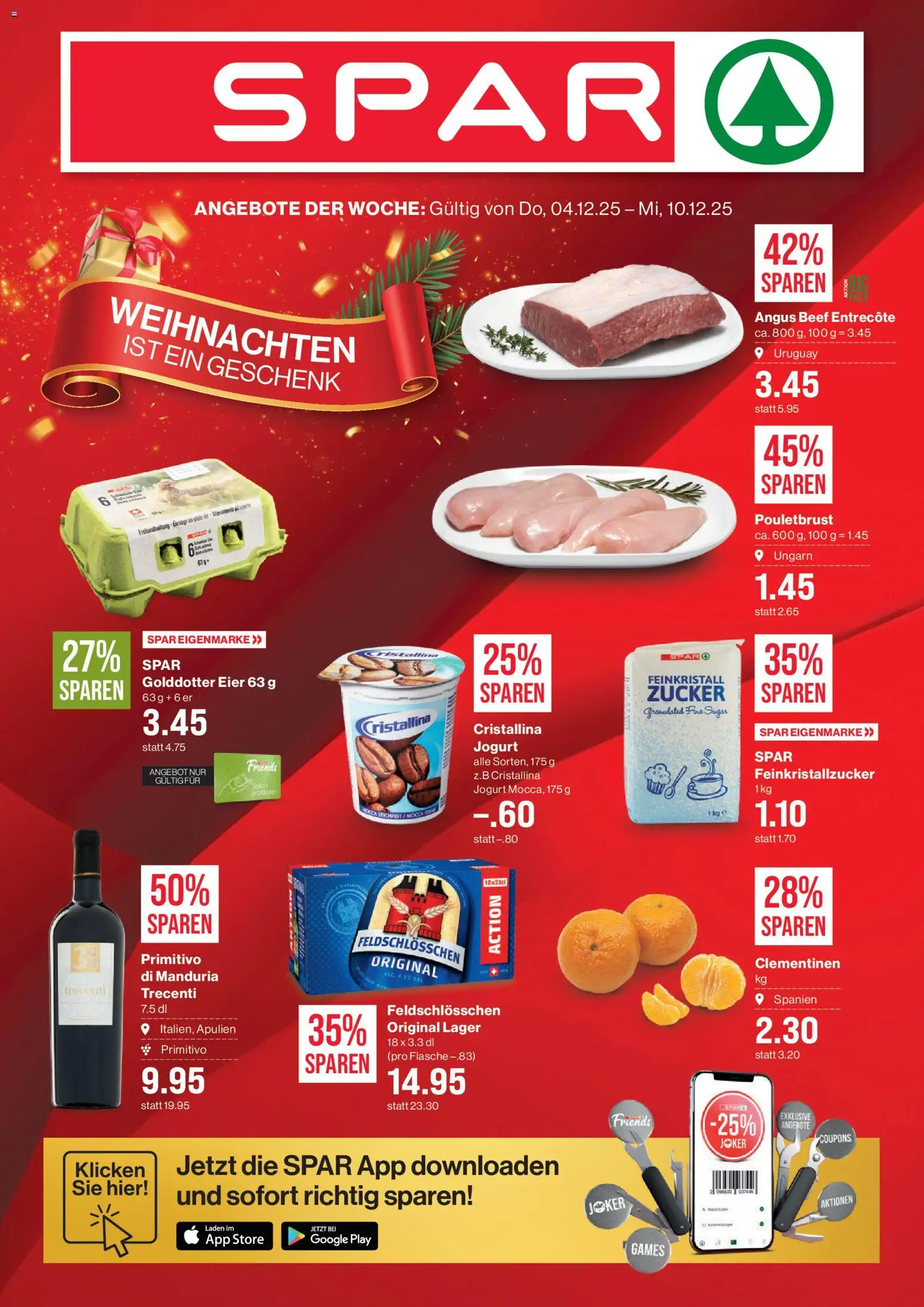 SPAR Aktionen - Seite 1- gültig ab 04.12.2025