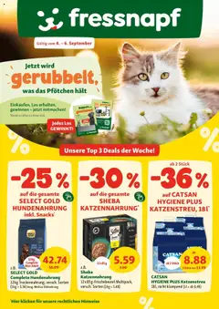 Vorschau Fressnapf Flugblatt gültig ab 04.09.2025