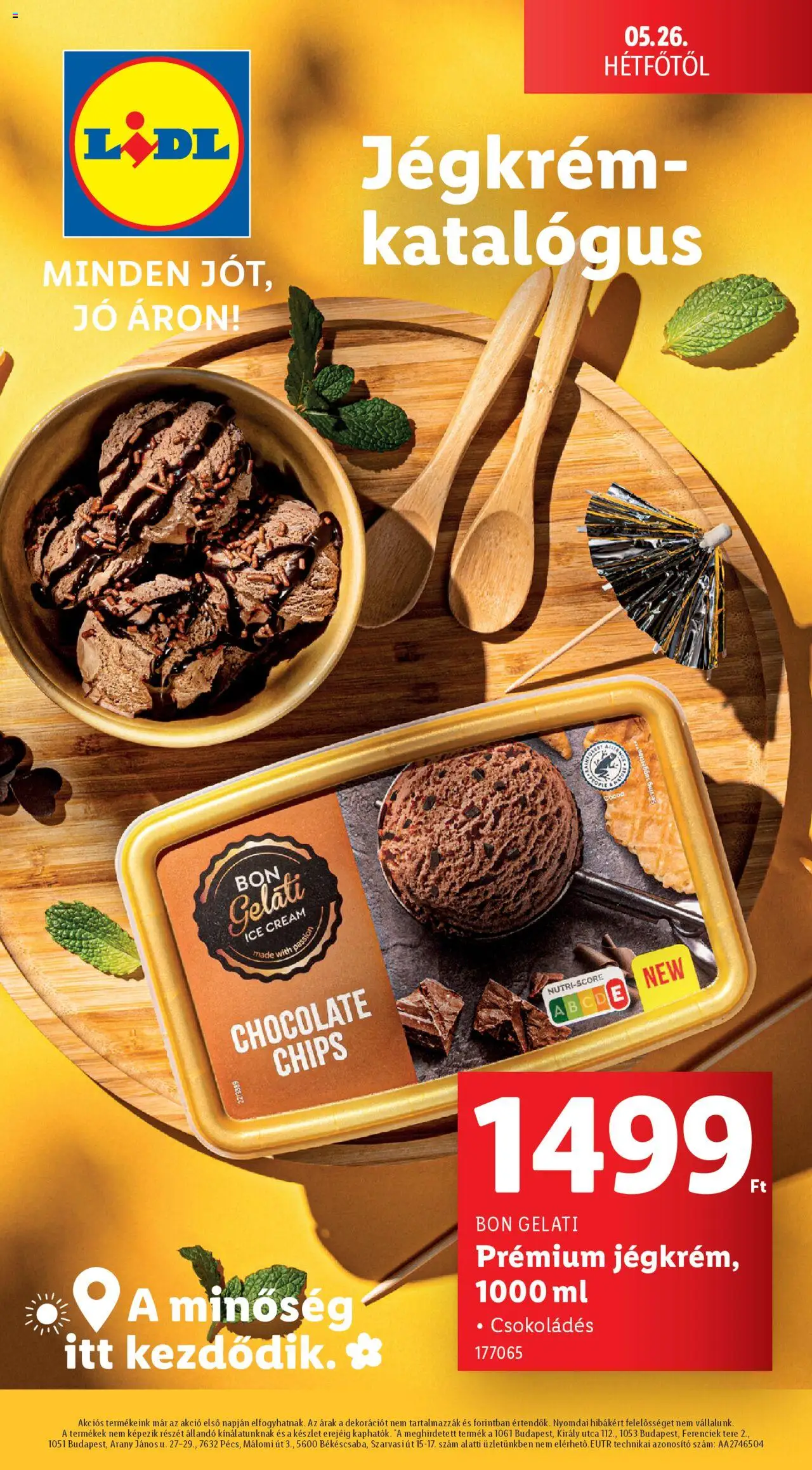 Lidl - Jégkrémkatalógus - 1oldal - érvényes 2025.05.26.-tól