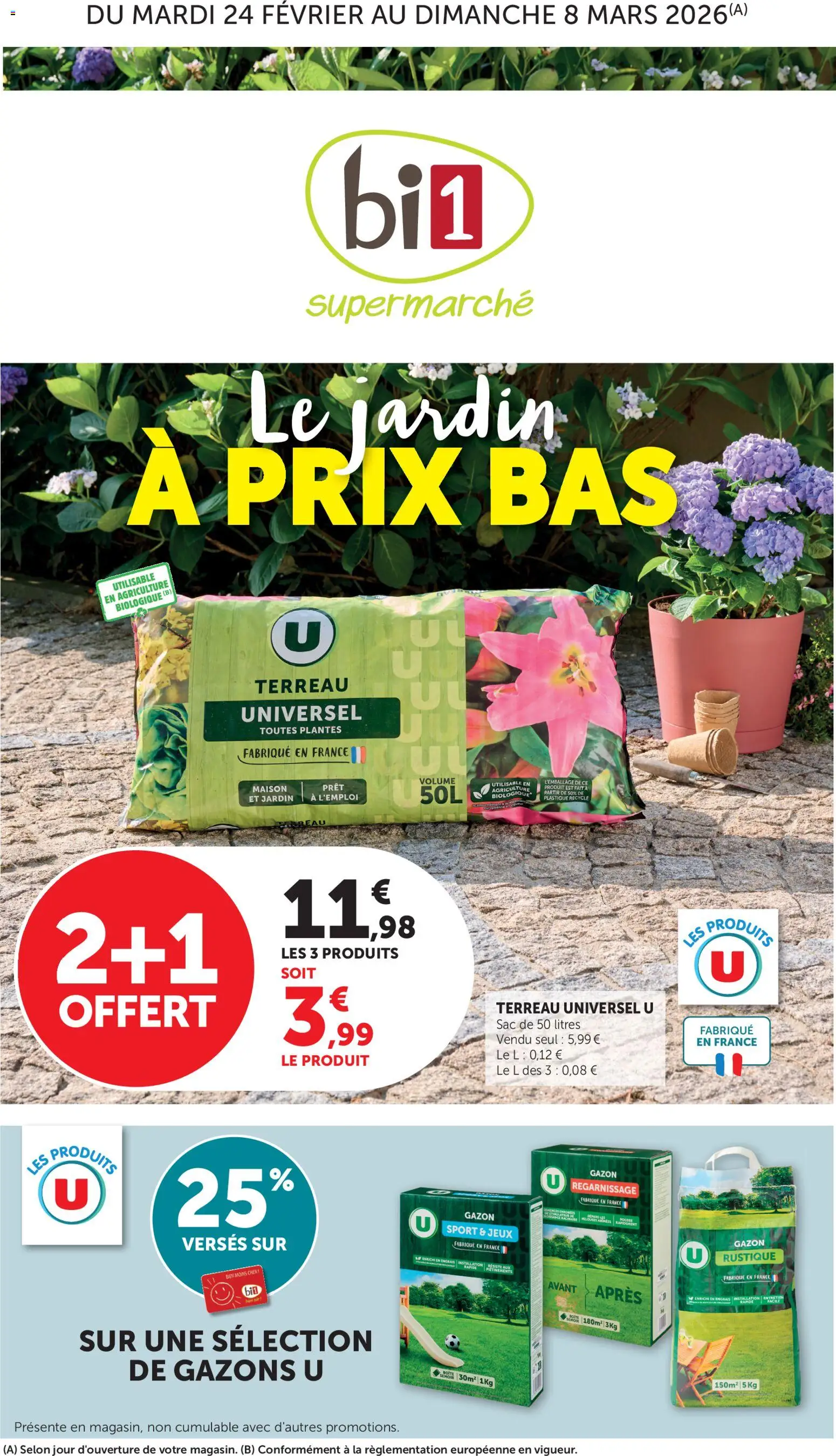 bi1 catalogue le jardin  - page 1 - valable à partir du 24/02/2026