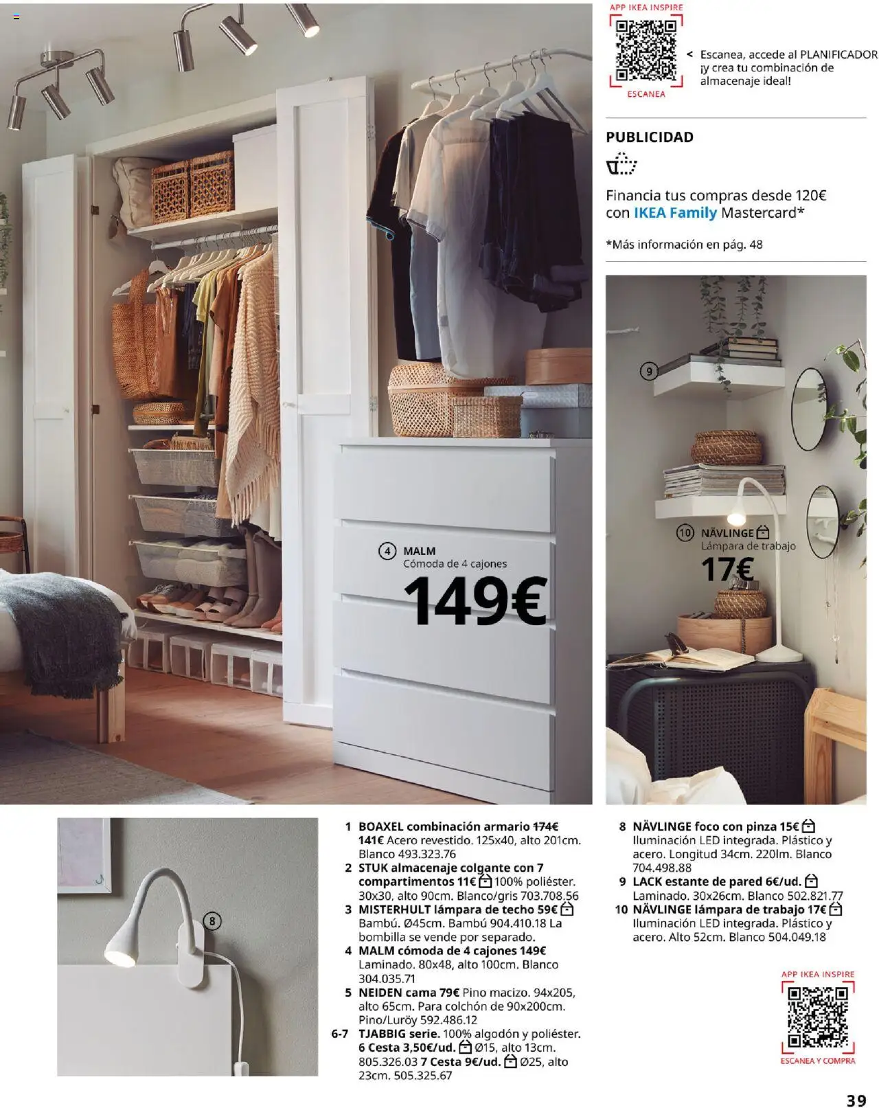 Catálogo IKEA Dormitorios - Página de 39 - Válido desde 01/09/2025