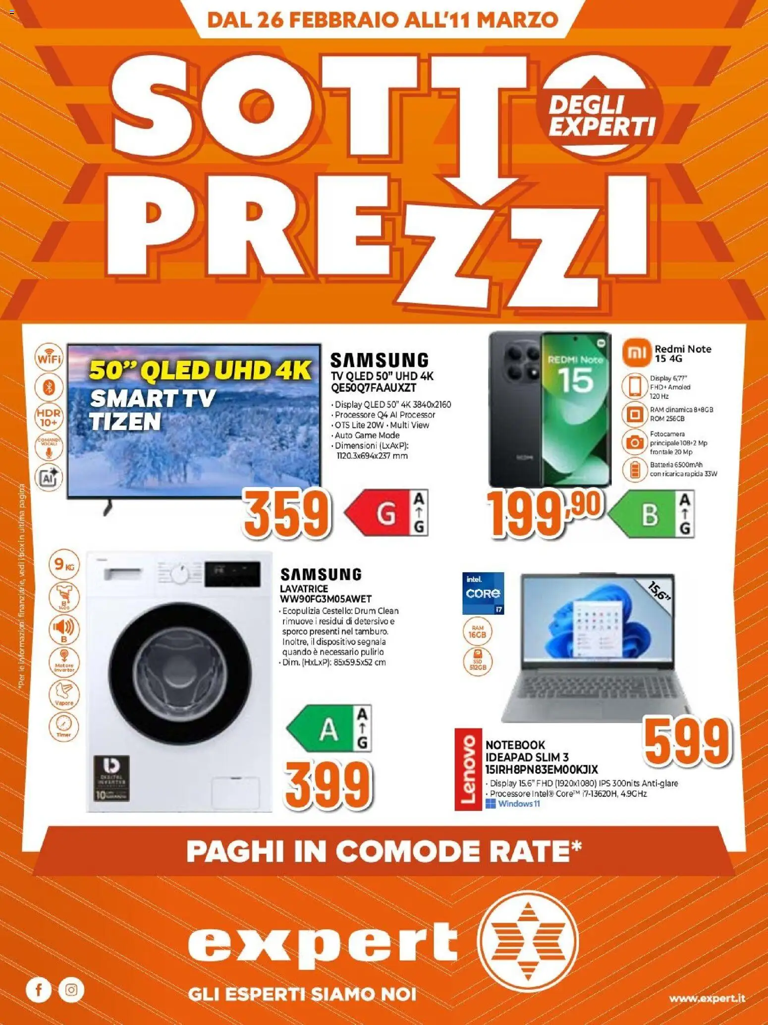 Volantino Expert	 - pagina 1 - valido dal 26/02/2026