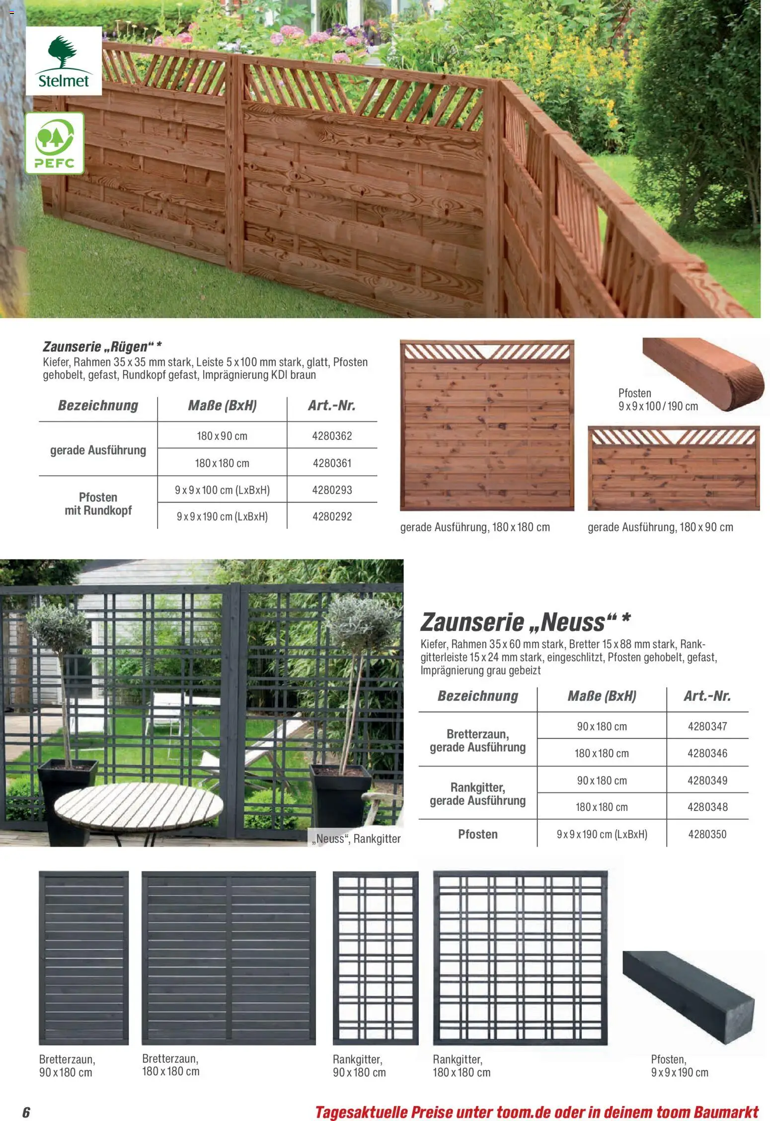 Toom Baumarkt Zäune & Sichtschutz 2026 - Seite 6 - gültig ab 20.02.2026
