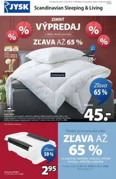 JYSK leták platný od 24.12.2025