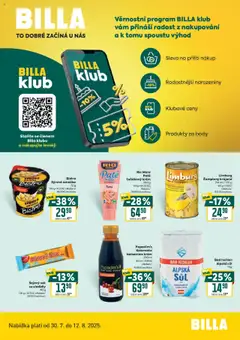 Náhled Billa leták - Bonus club platný od 30.07.2025