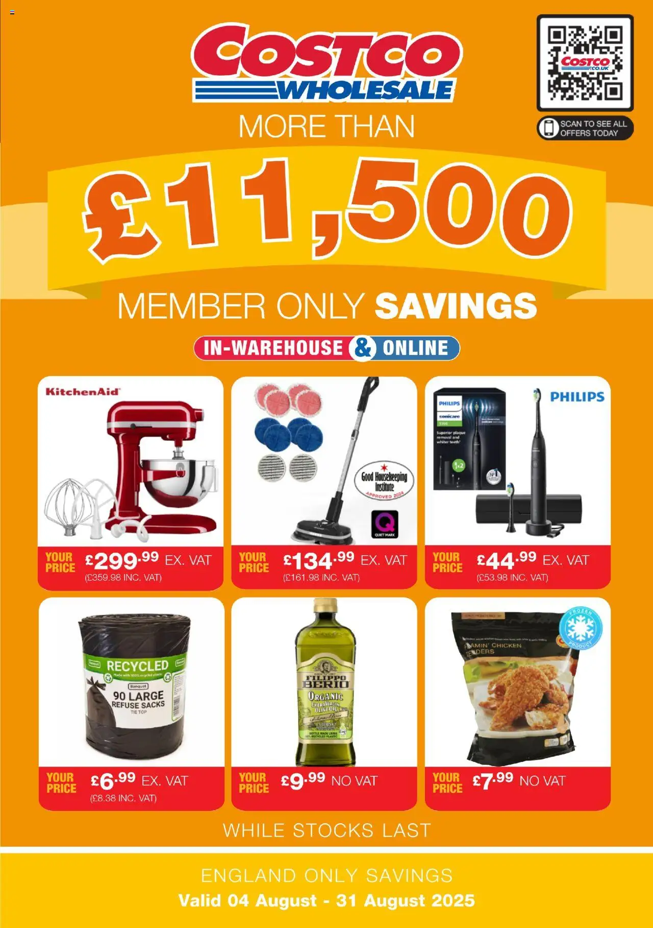 Costco - ENGLAND ONLY - page 1- valid from 04/08/2025