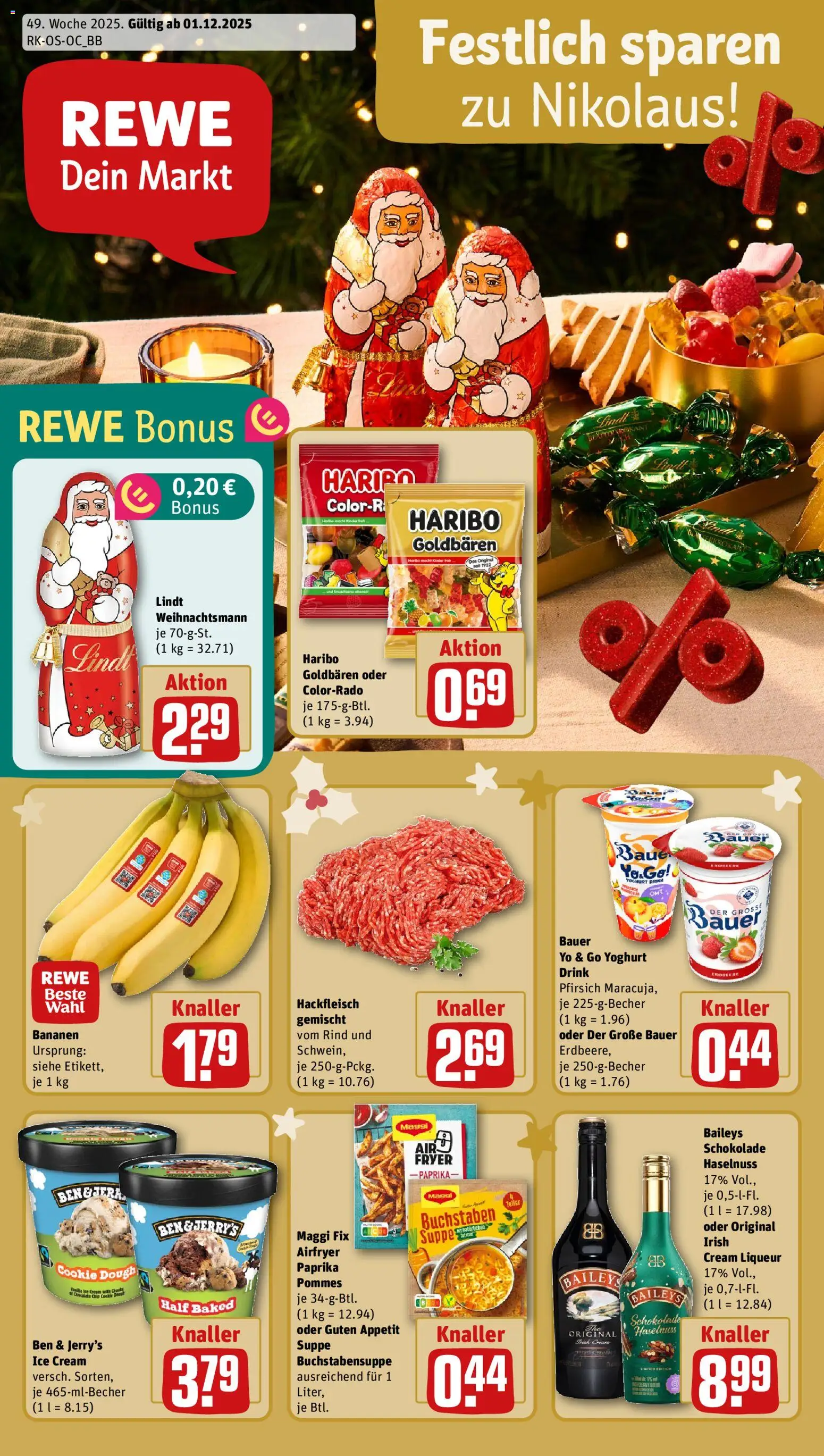 Rewe Prospekt 	 - Seite 1 - gültig ab 01.12.2025
