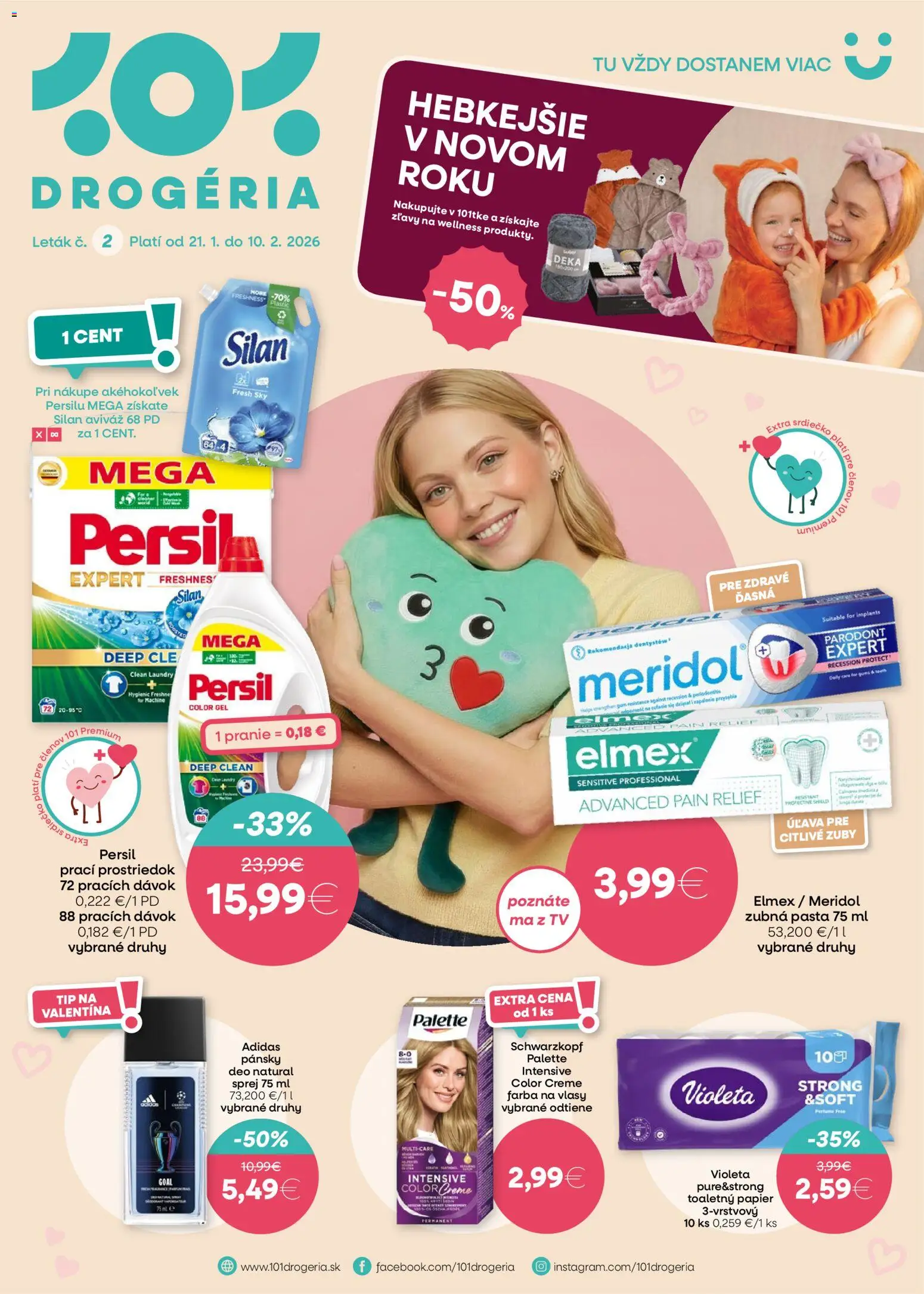 101 drogerie leták - strana 1- platný od 21.01.2026
