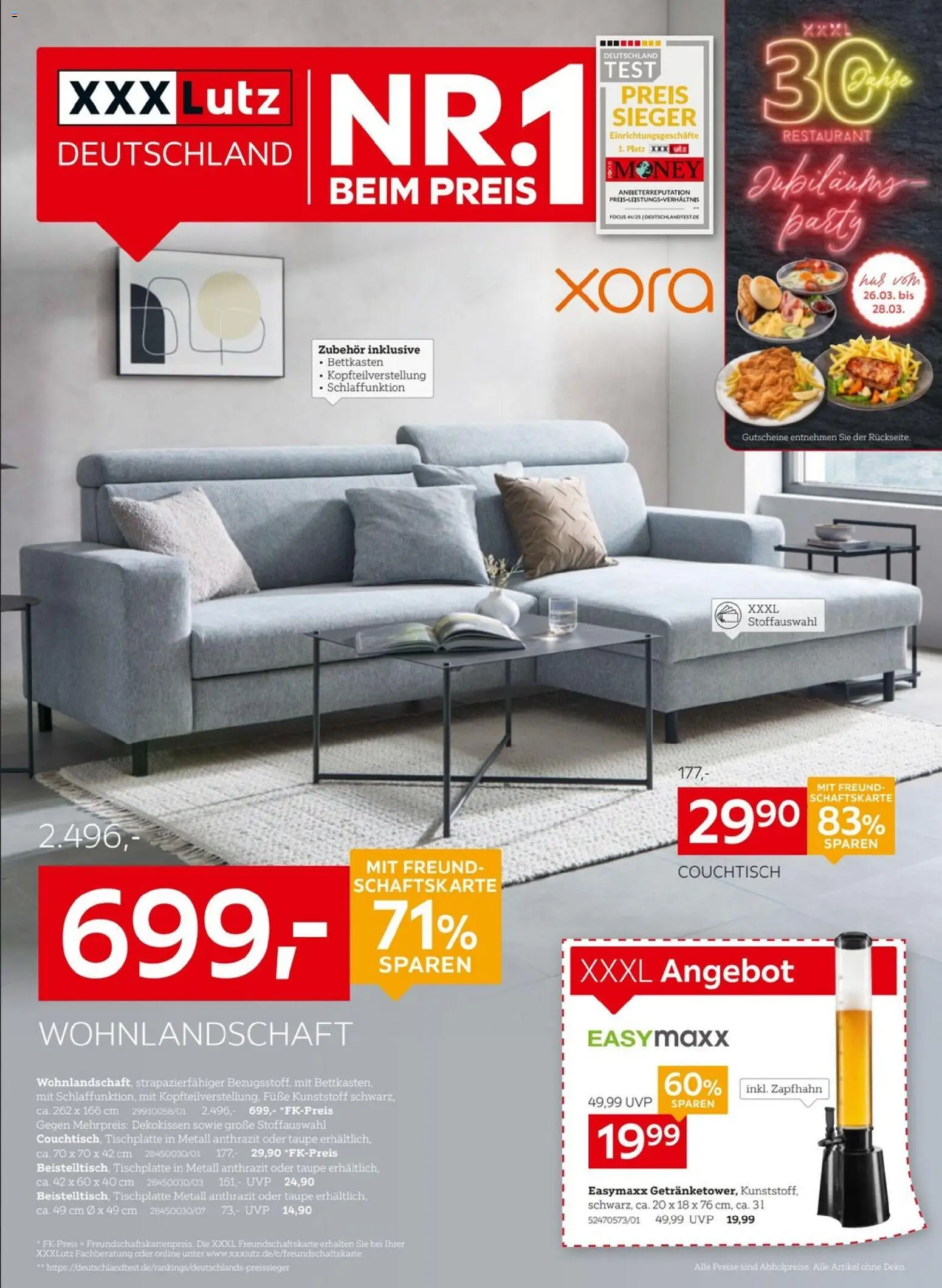 XXXL Lutz Nr. 1 beim Preis 30 Jahre - Seite 1 - gültig ab 22.03.2026