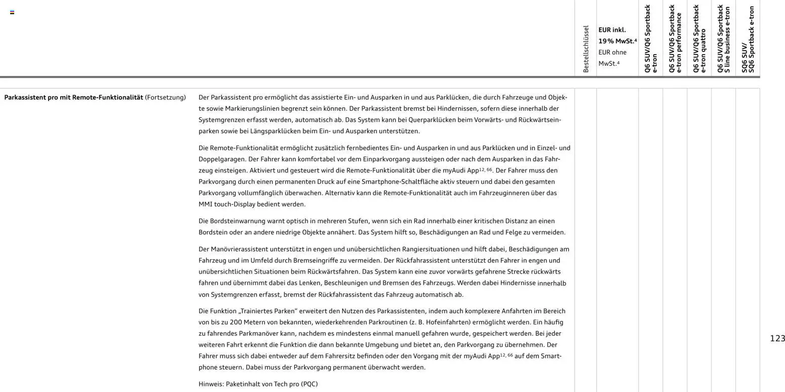 Audi Prospekt 	 - Seite 123 - gültig ab 28.10.2025