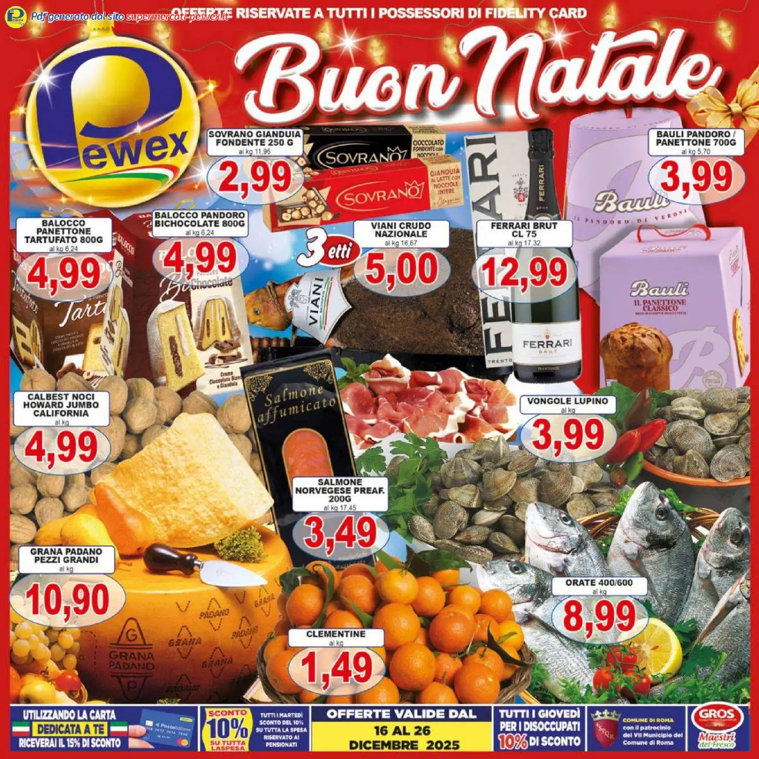 Volantino Pewex	 - pagina 1 - valido dal 16/12/2025
