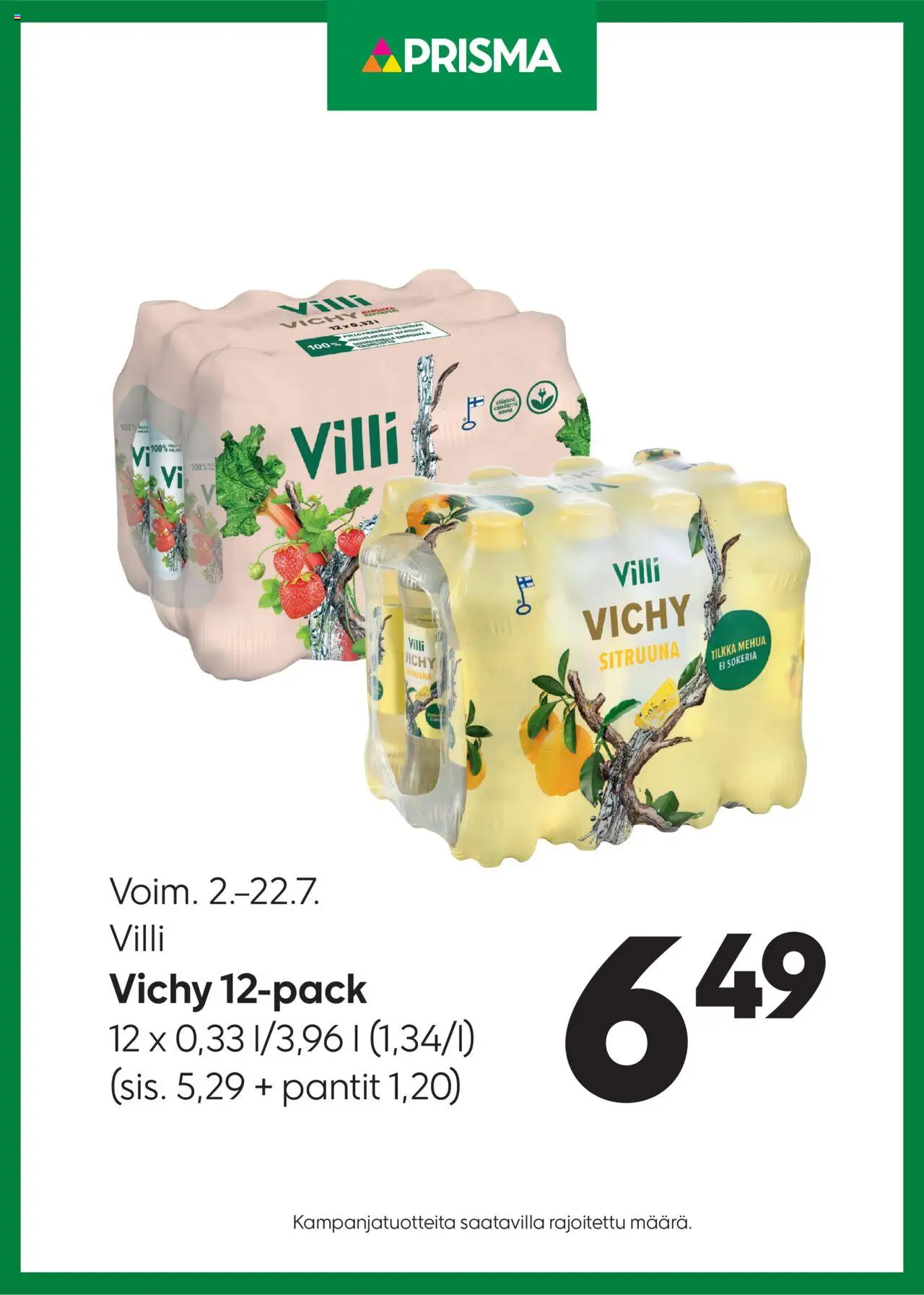 Prisma tarjoukset Villi Vichy - sivu 1- voimassa alkaen 02/07/2025