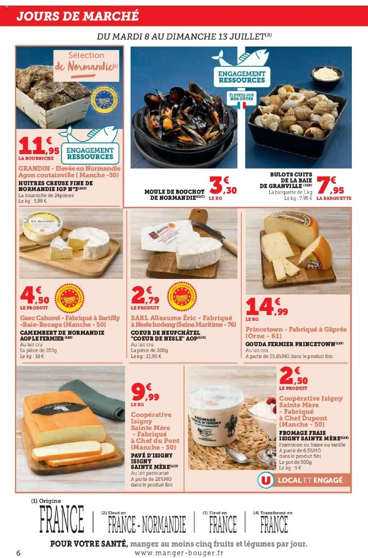U Express - Engagés pour soutenir nos partenaires locaux Normandie - page 6 - valable à partir du 08/07/2025