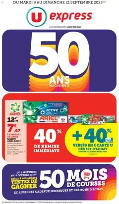 Aperçu U Express catalogue valable à partir du 09/09/2025