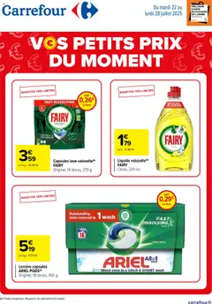 Aperçu Carrefour les petits prix du moment  valable à partir du 22/07/2025