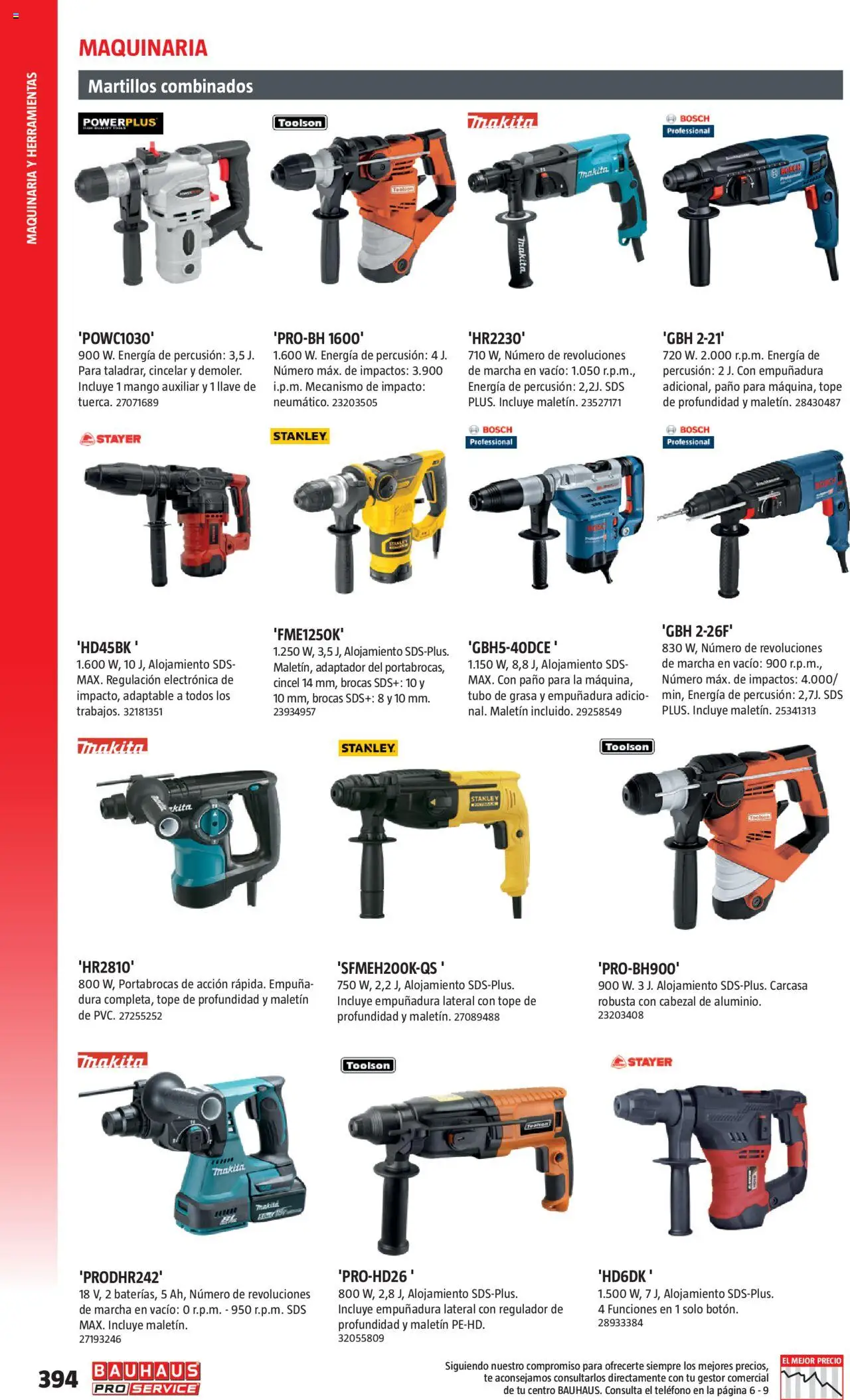 Bauhaus - ProService  - Página de 394 - Válido desde 24/02/2025