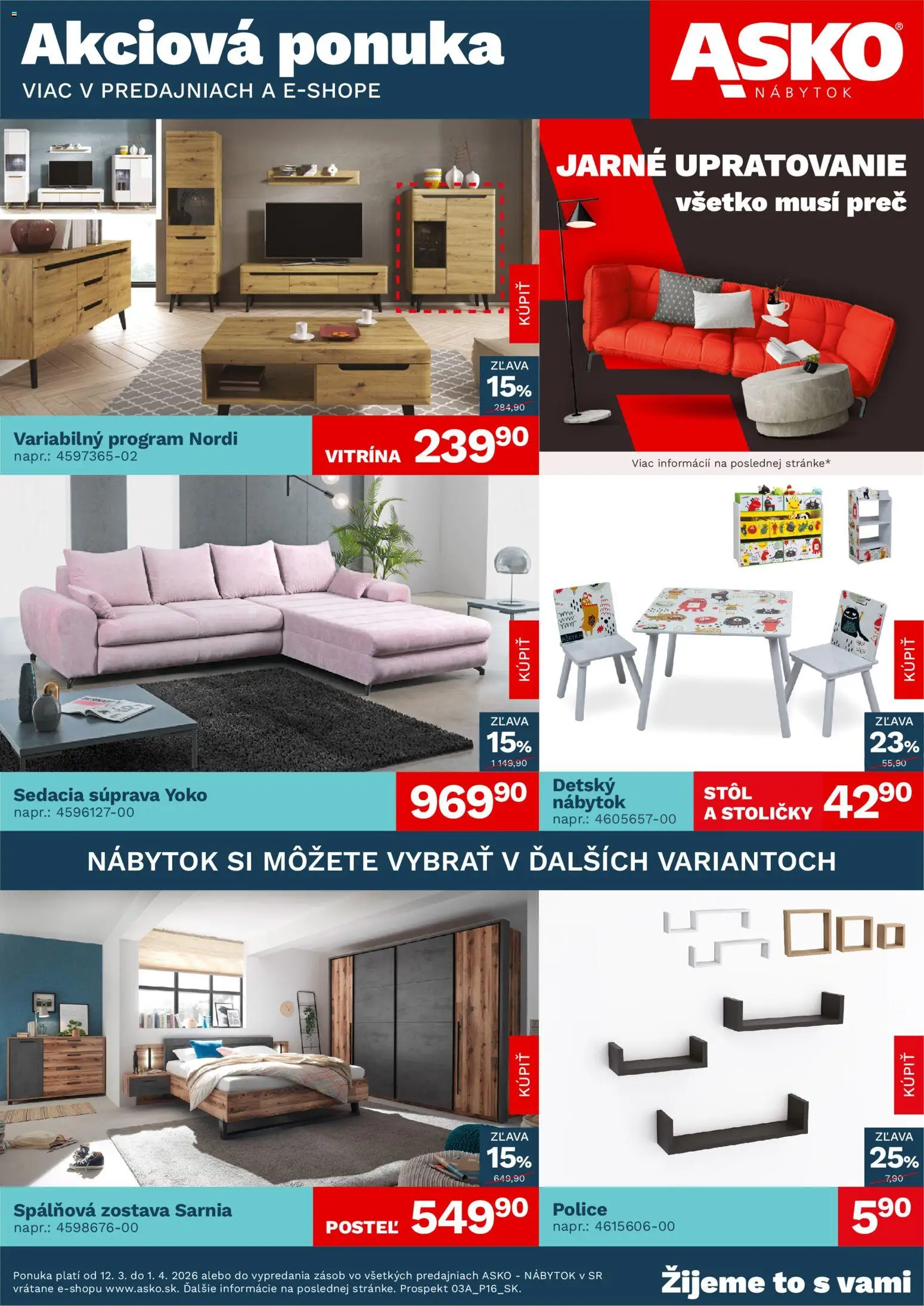 ASKO nábytok Leták - strana 1- platný od 12.03.2026