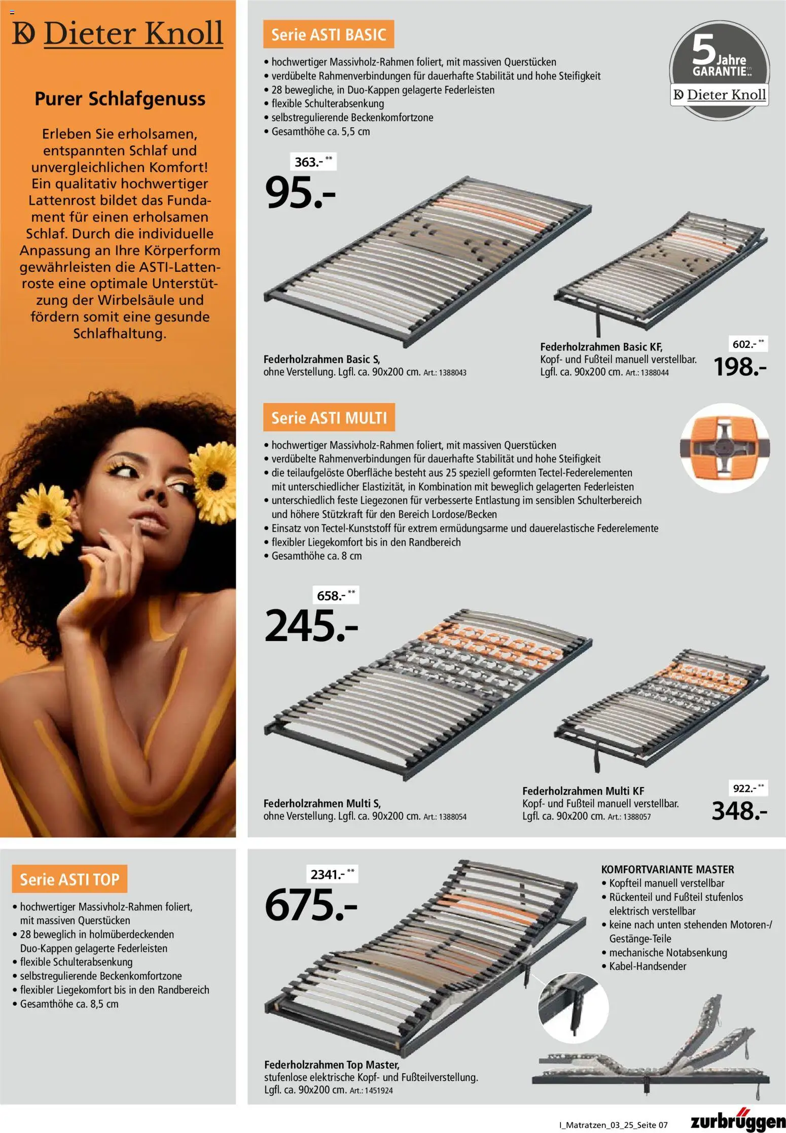 Zurbrüggen Matratzen-Spezial - Seite 7 - gültig ab 15.11.2025
