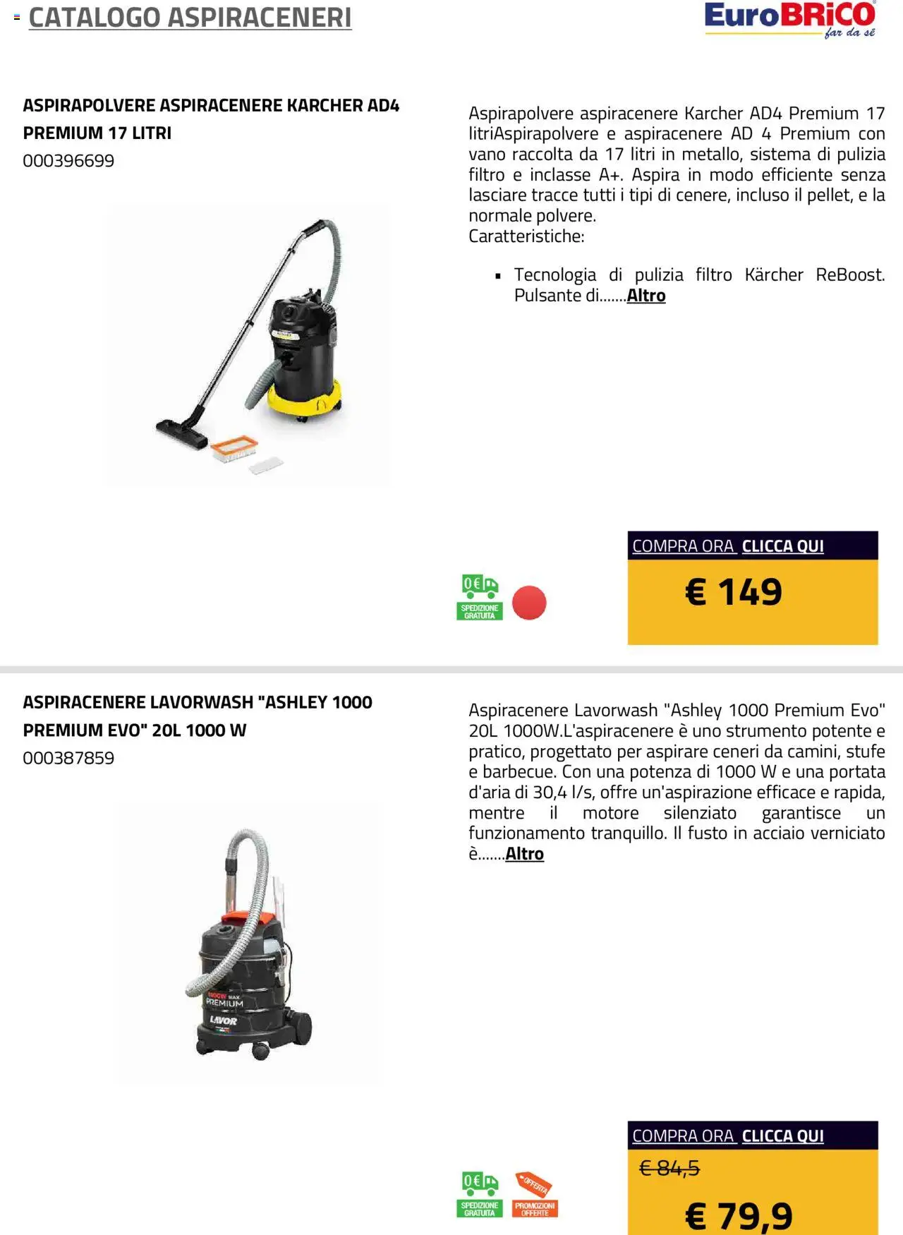 Eurobrico Aspiraceneri catalogo - pagina 5 - valido dal 23/07/2025
