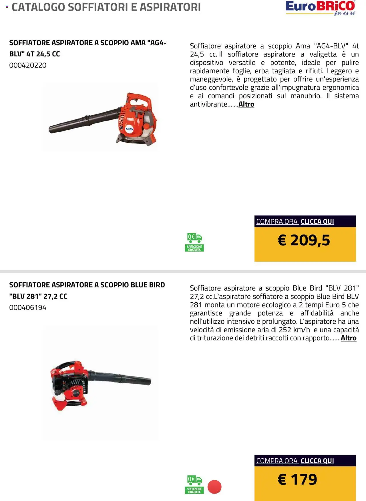 Eurobrico Soffiatori e Aspiratori catalogo - pagina 18 - valido dal 23/07/2025