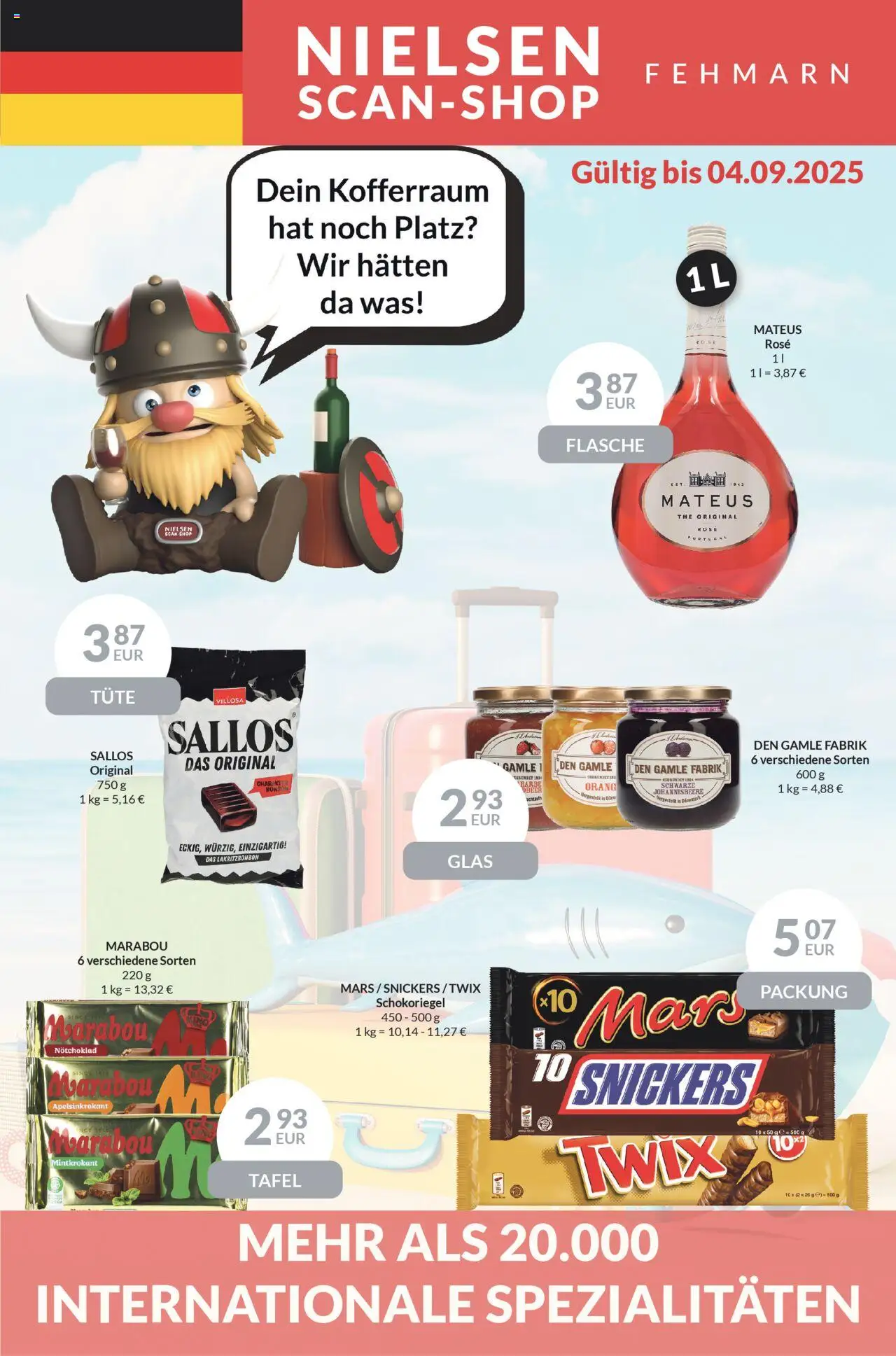 Nielsen Discount - Deutscher Prospekt - side 1- gyldig fra 22/08/2025