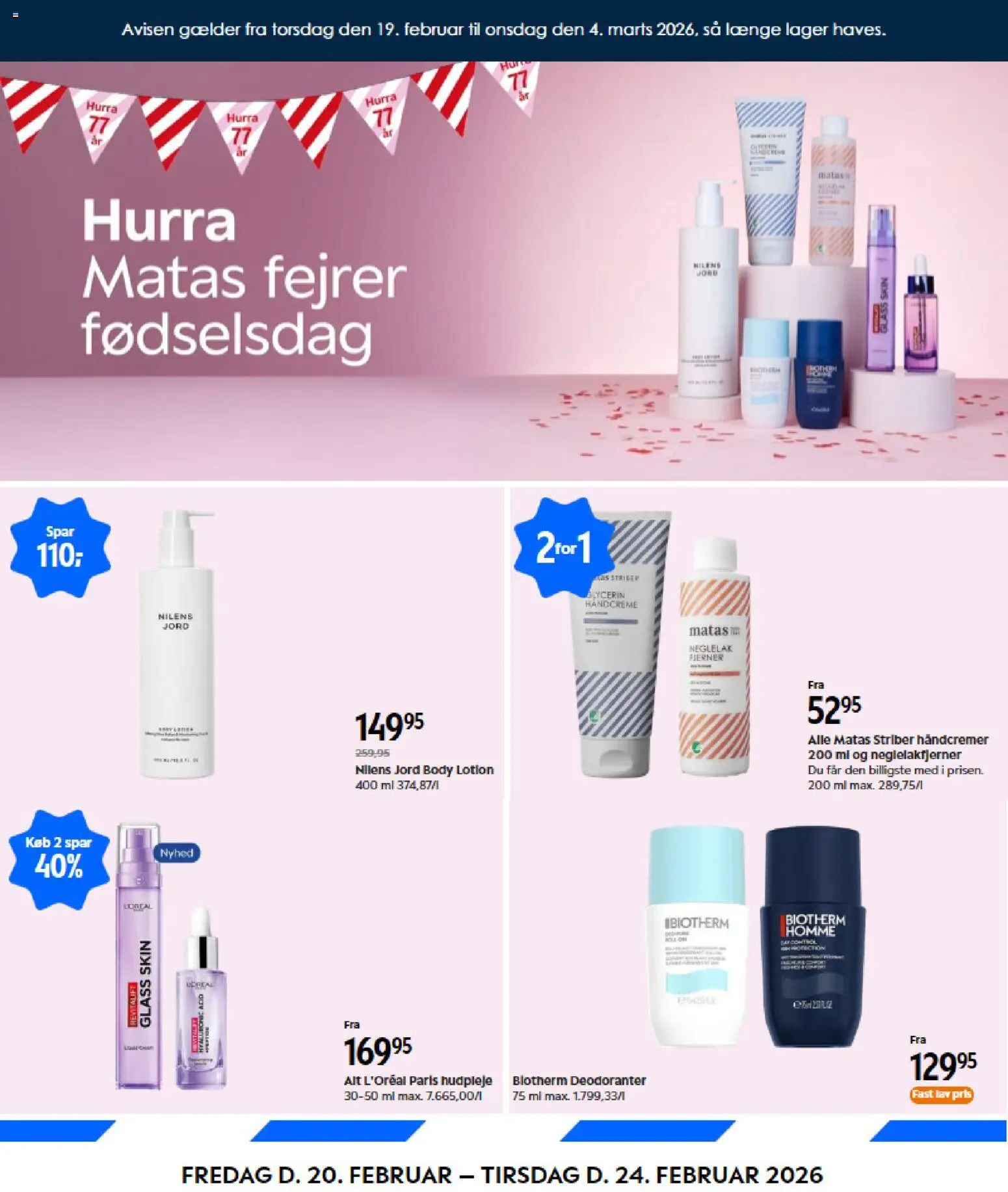 Matas - Tilbudsavis - side 1- gyldig fra 19/02/2026