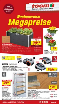 Vorschau Toom Baumarkt Prospekt 	 gültig ab 21.02.2026