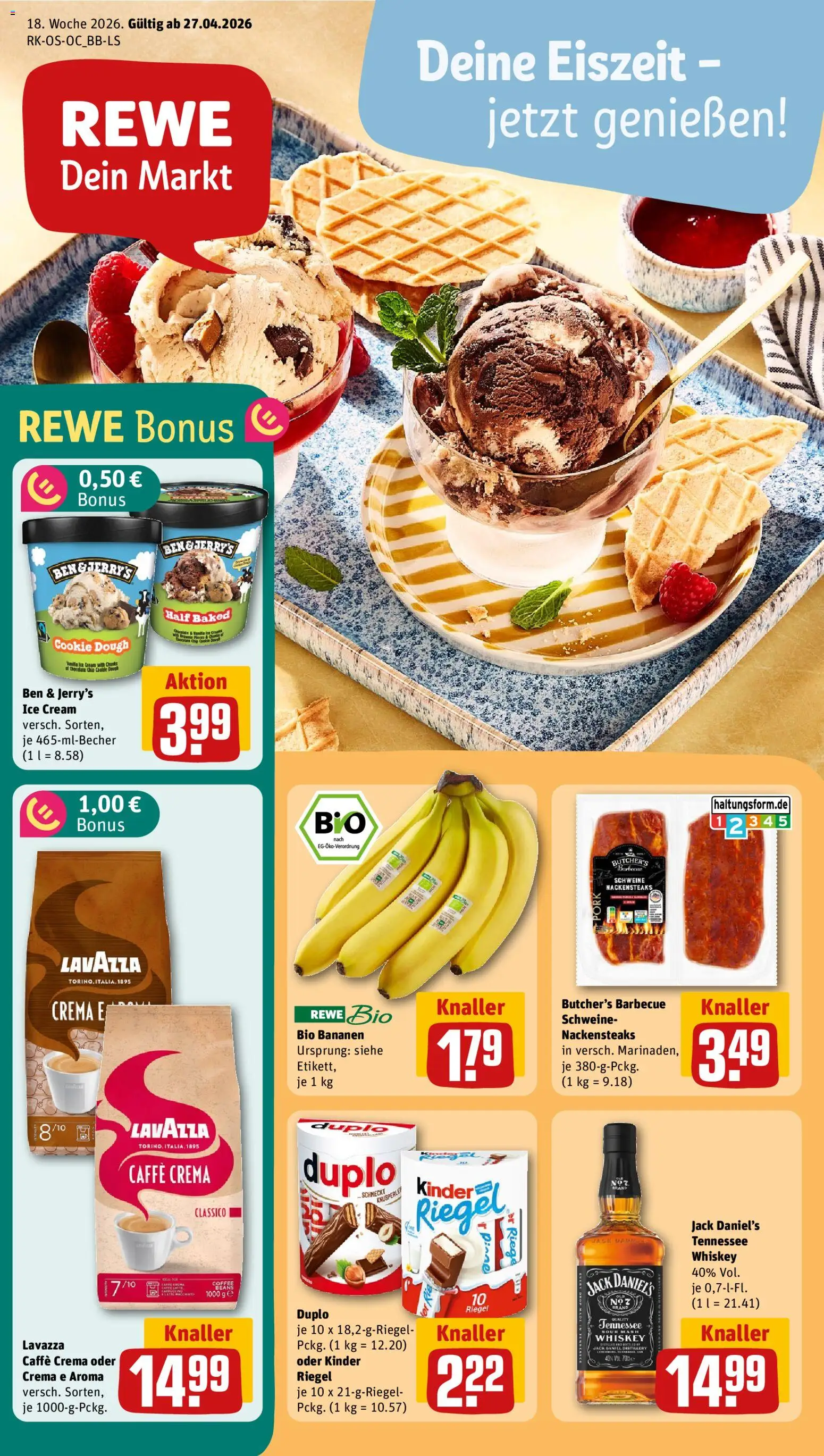 Rewe Prospekt 	 - Seite 1 - gültig ab 27.04.2026