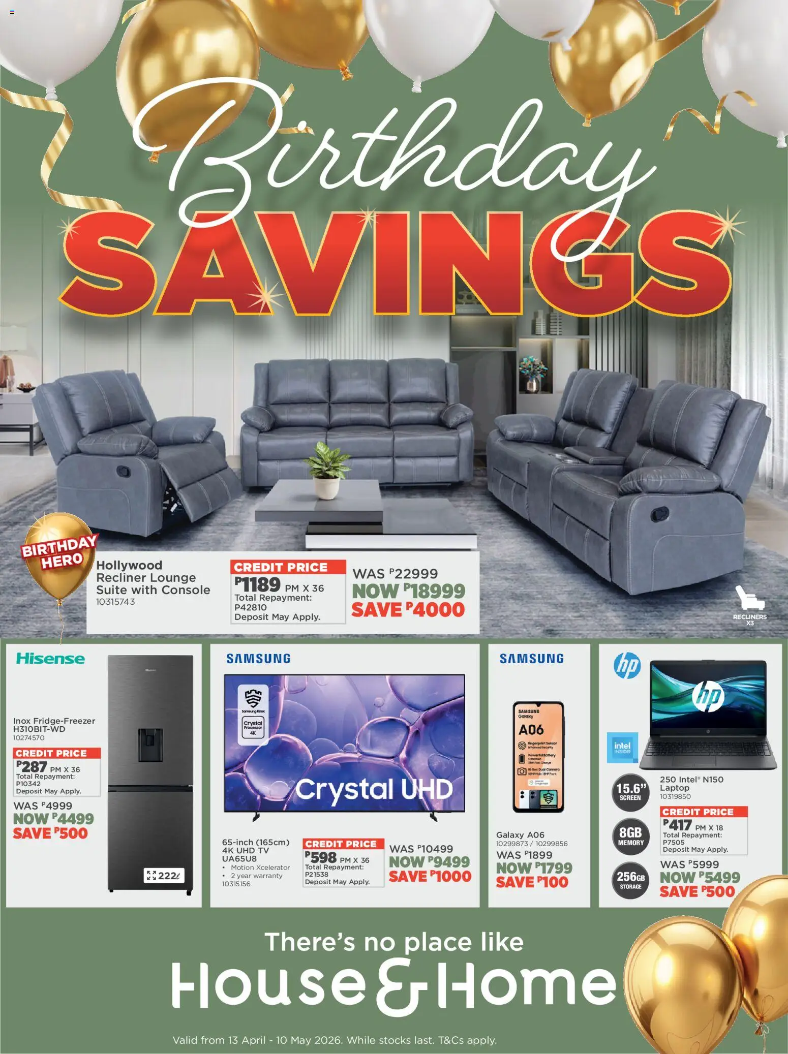 House and Home Botswana Catalogue - page 1- valid from 13/04/2026