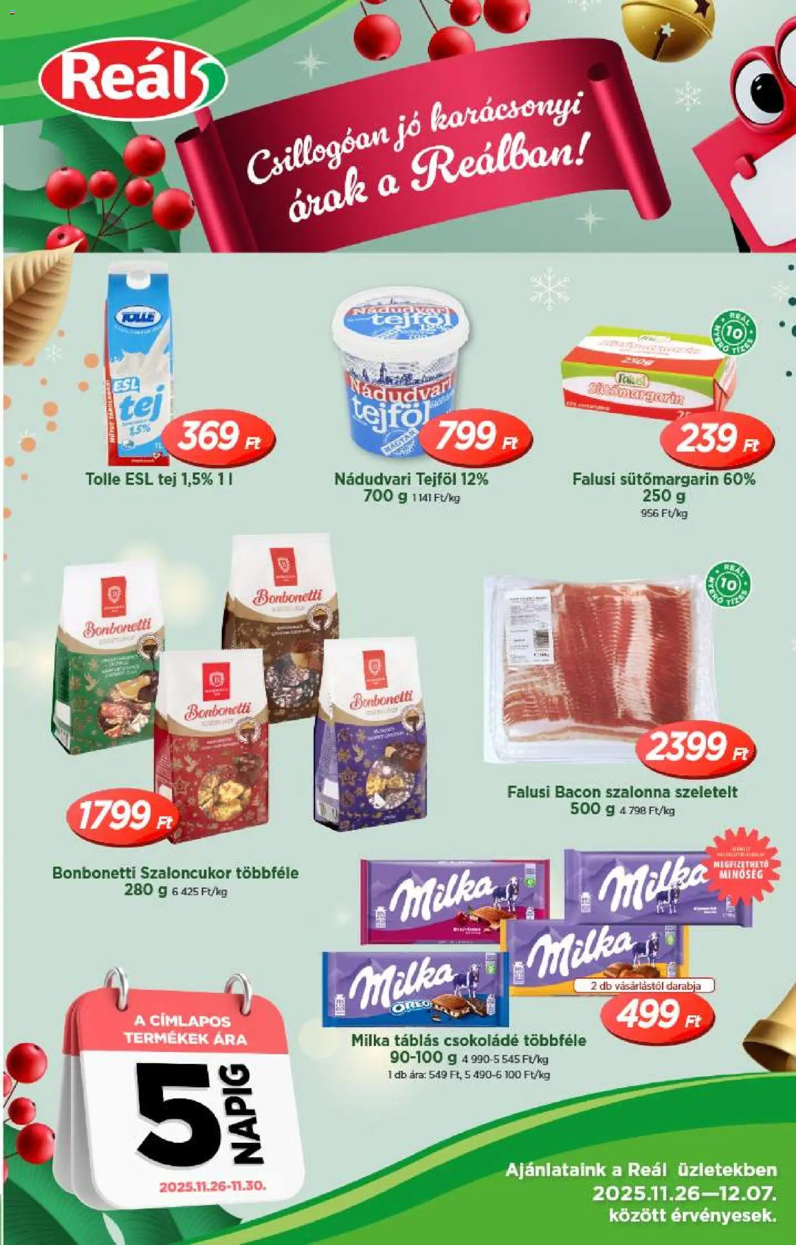 Reál Akciós újság - 1oldal - érvényes 2025.12.10.-tól