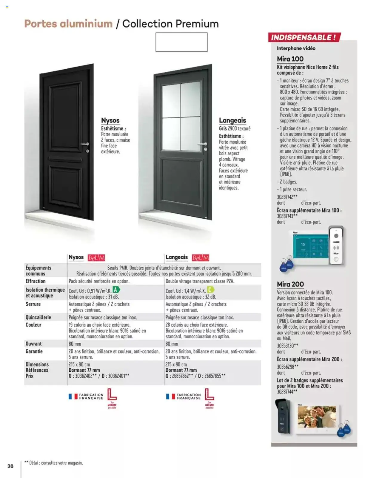 Gedimat Menuiseries intérieures & extérieurs - page 38 - valable à partir du 14/03/2025